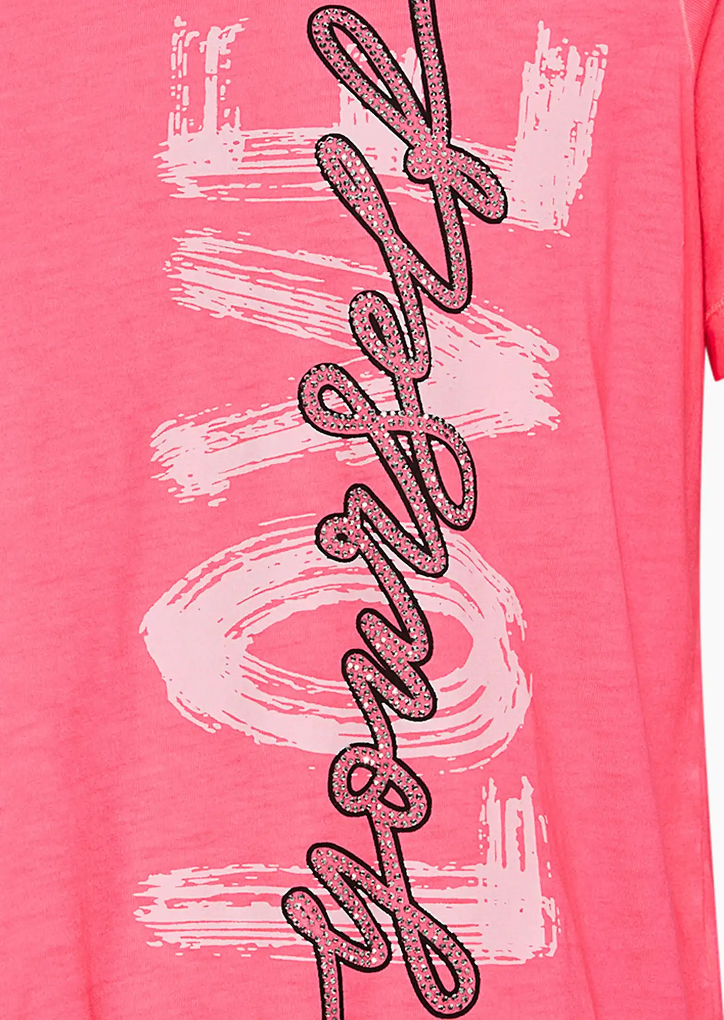 Shirt 'Love yourself', neon lobster