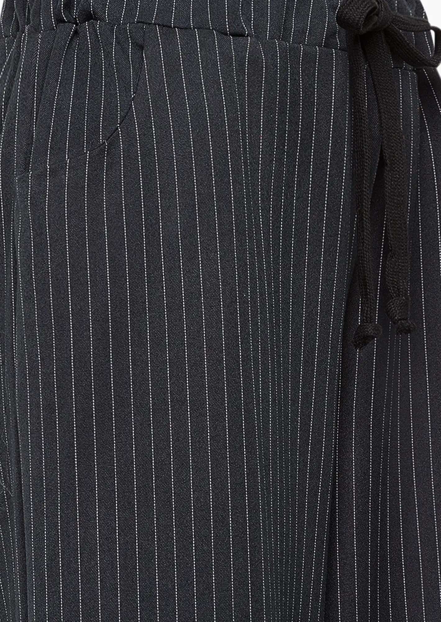 Wide Leg Hose lang, navy