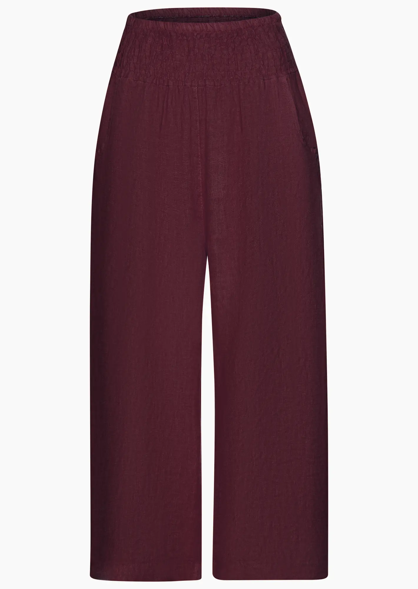 Leinenhose, burgund