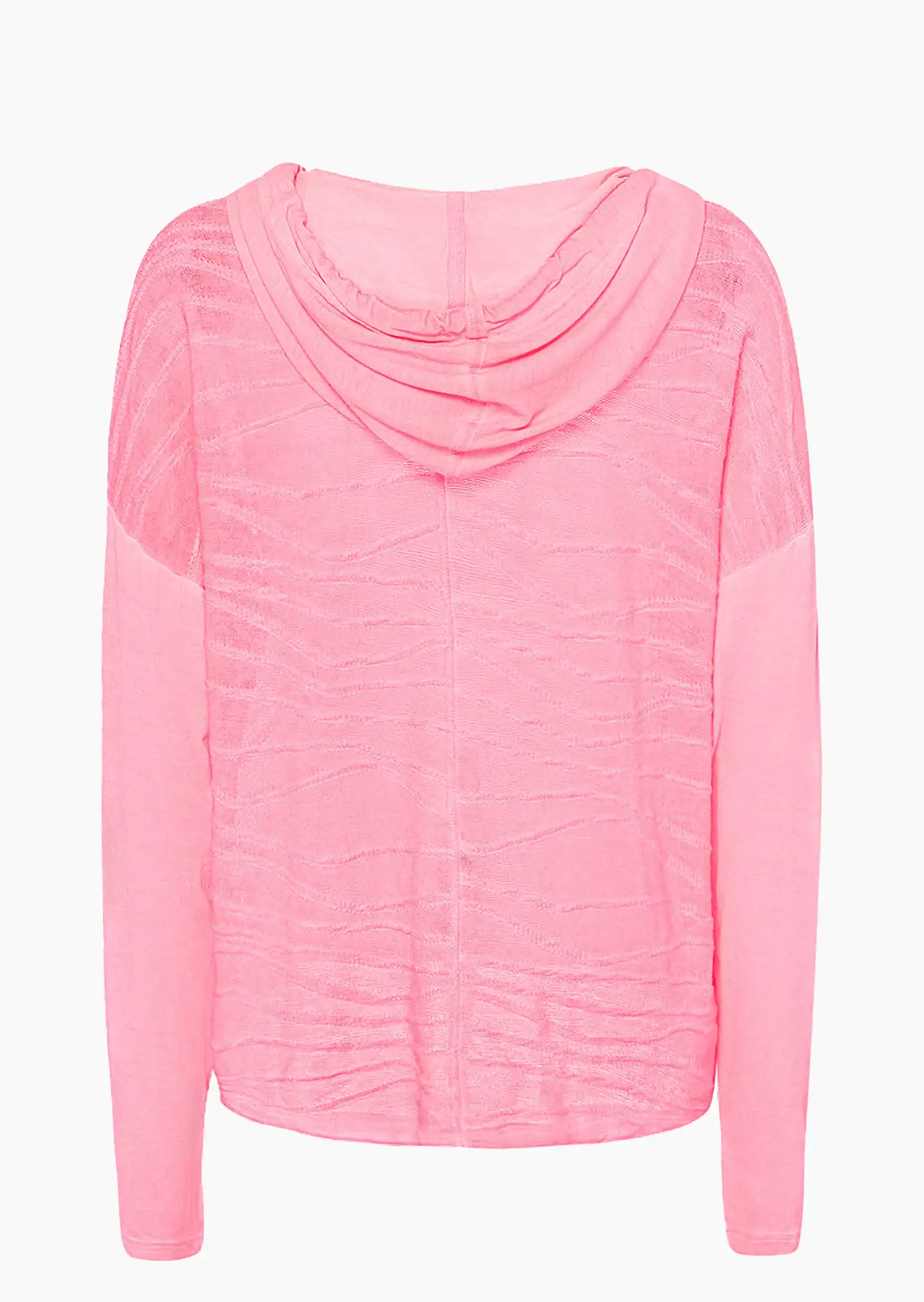 Langarmshirt mit Muster, neon lobster