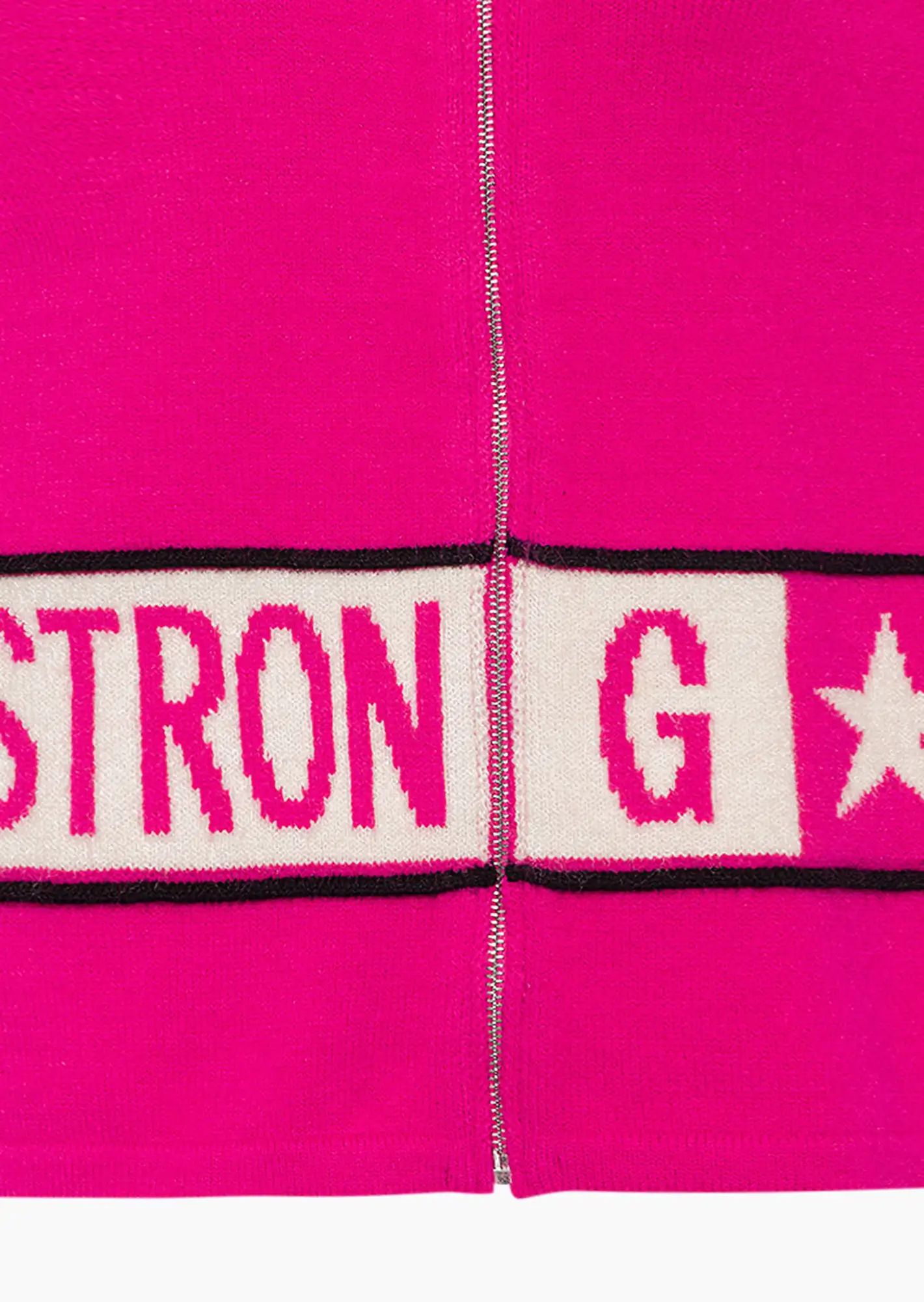 Strickjacke 'Be strong', pink flash