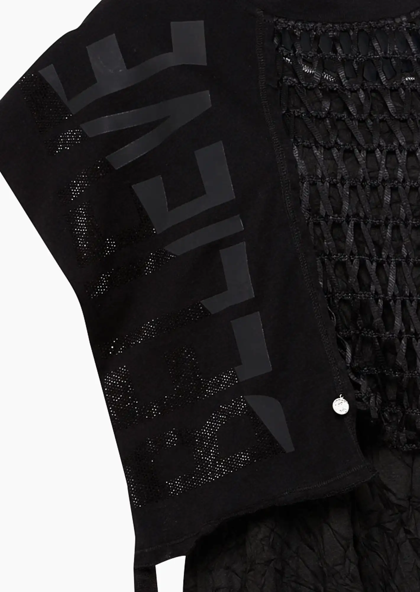 Shirt Netz 2 in 1, schwarz