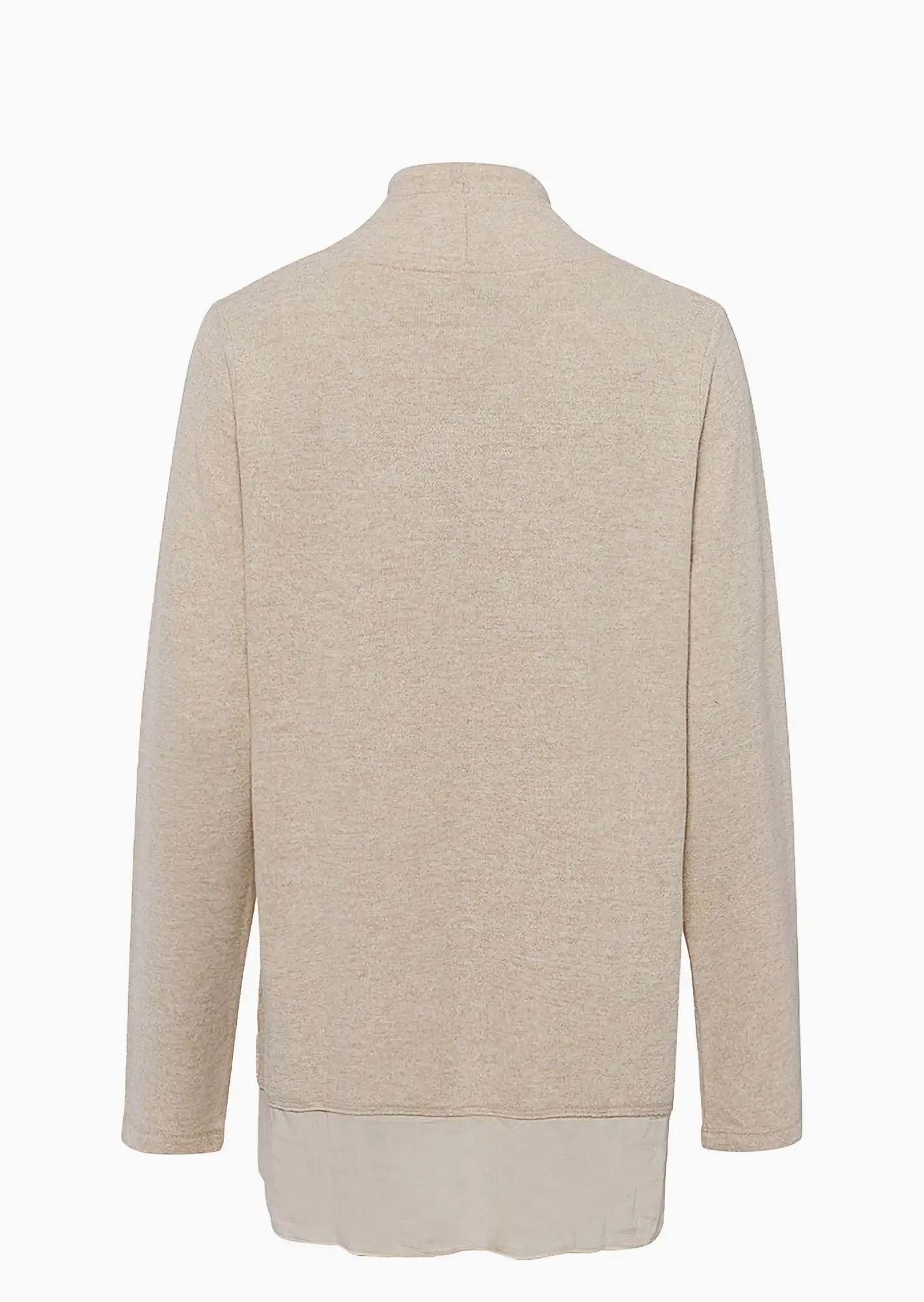 Shirt mit Hemdsaum, sand-melange