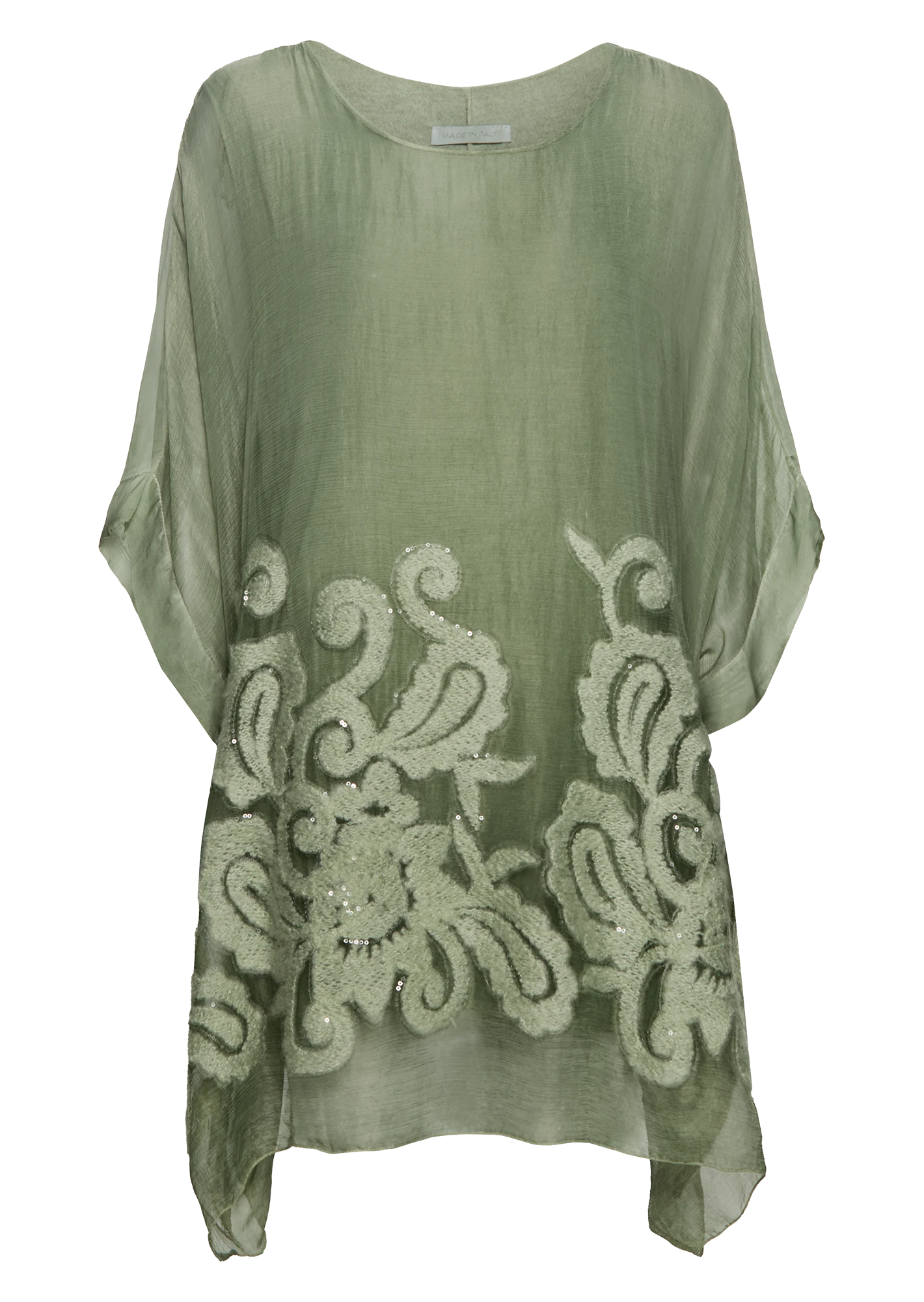 fließende Bluse, khaki