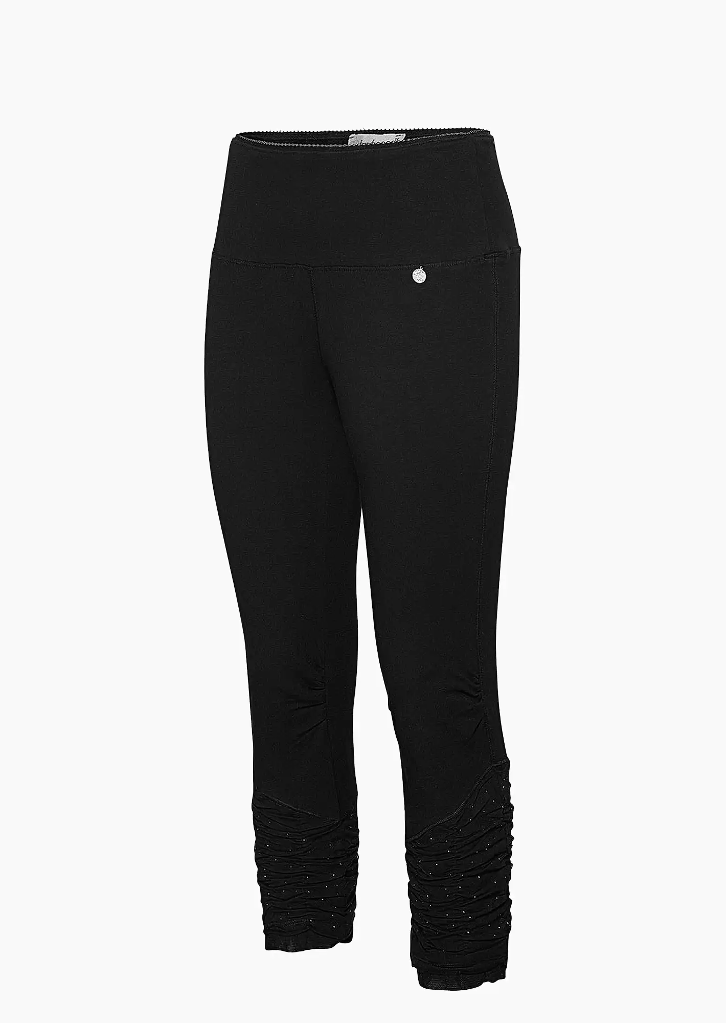 Leggings mit Ziersteinen, schwarz