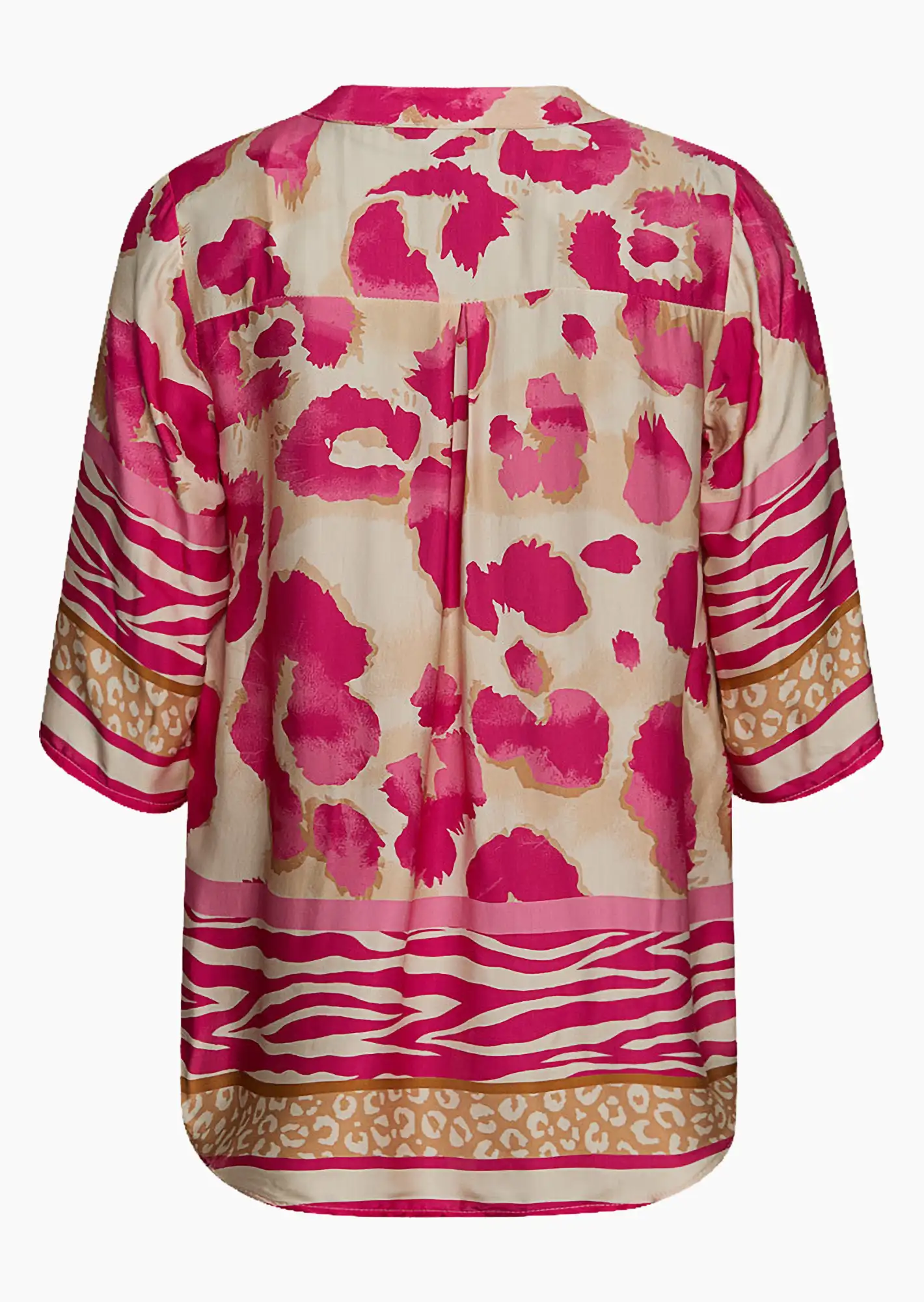 edle Bluse im seidigen Glanz, very berry