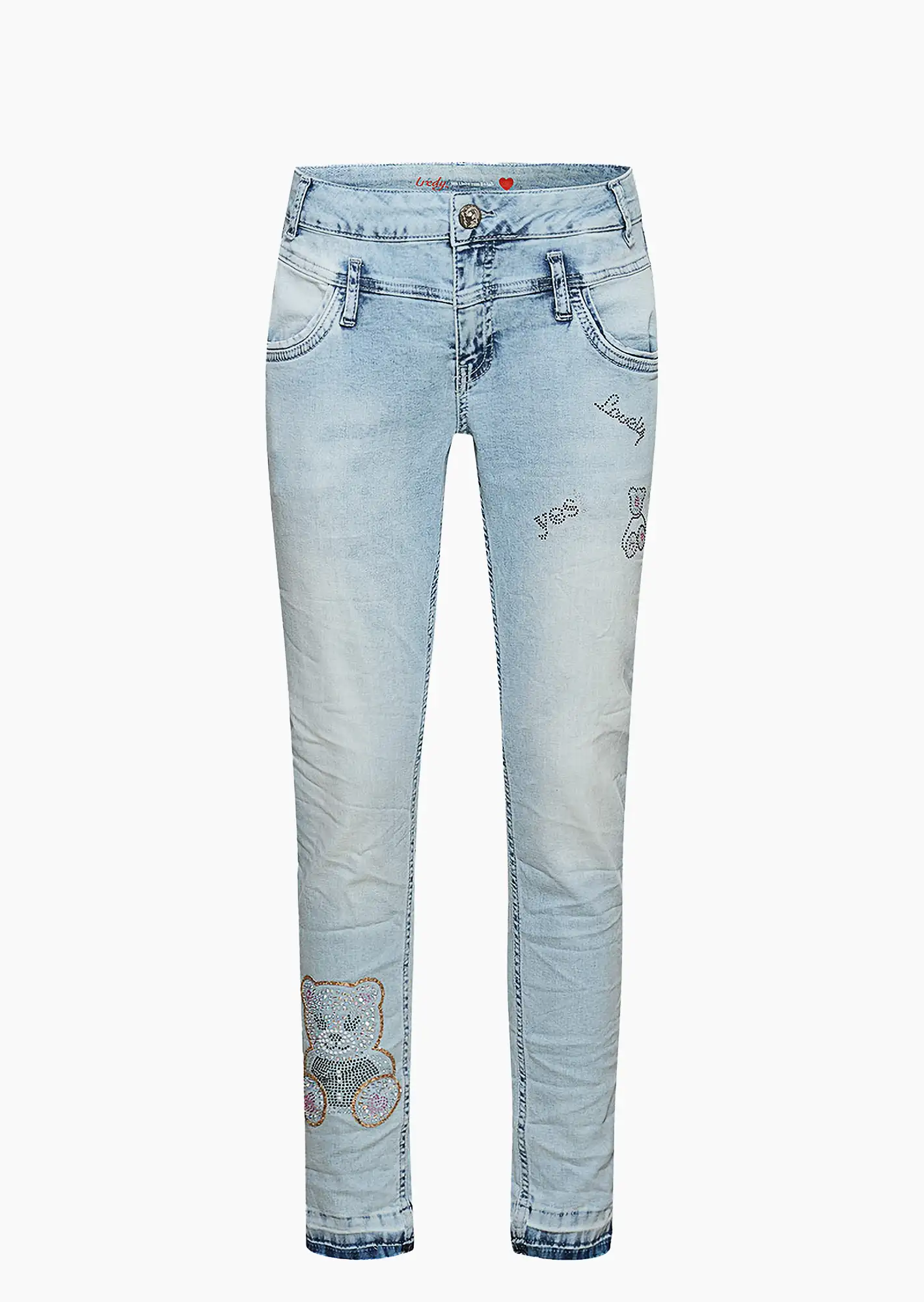 Jeans 'Teddy', bleached denim