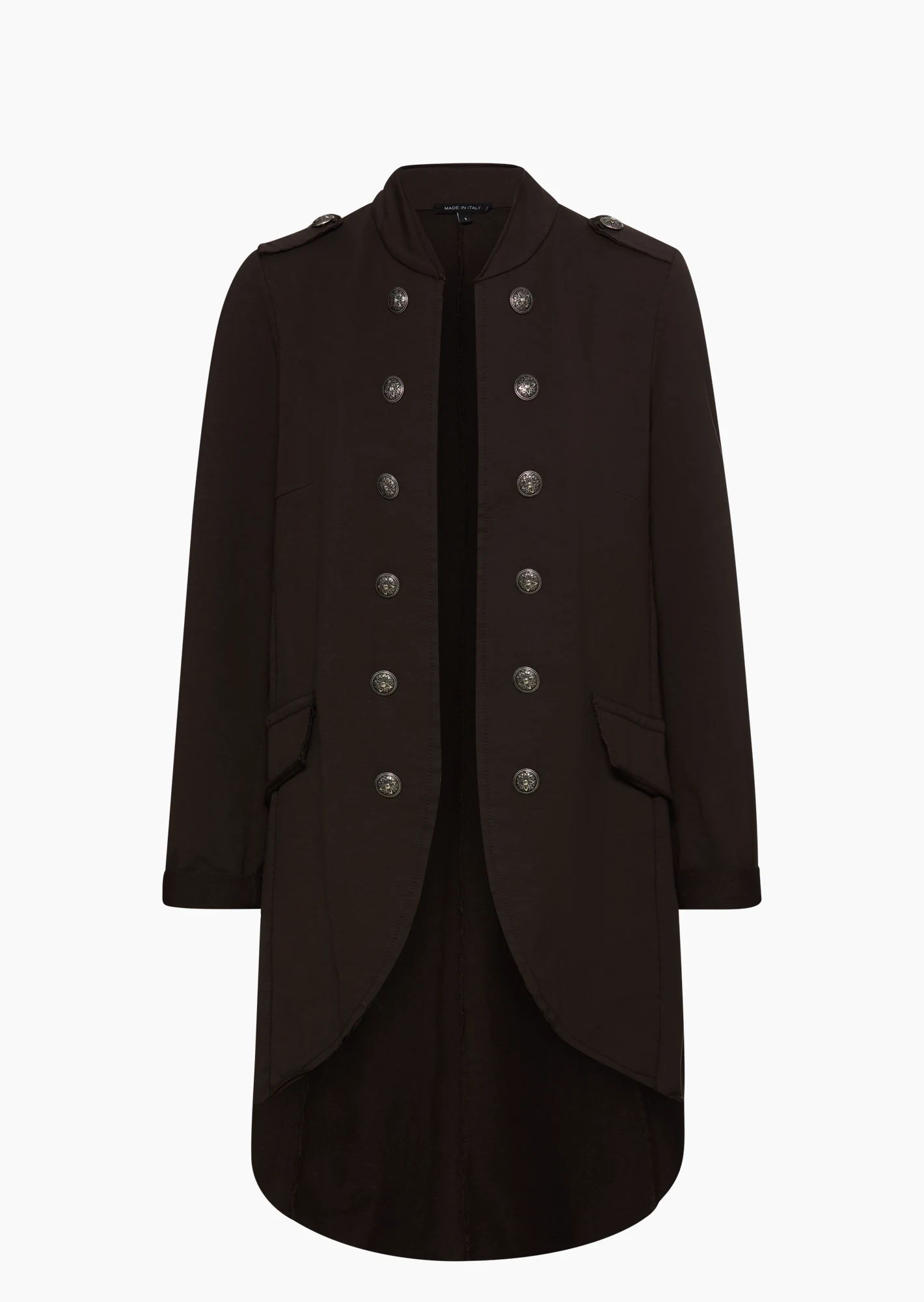 Blazer im Military-Style, mocca