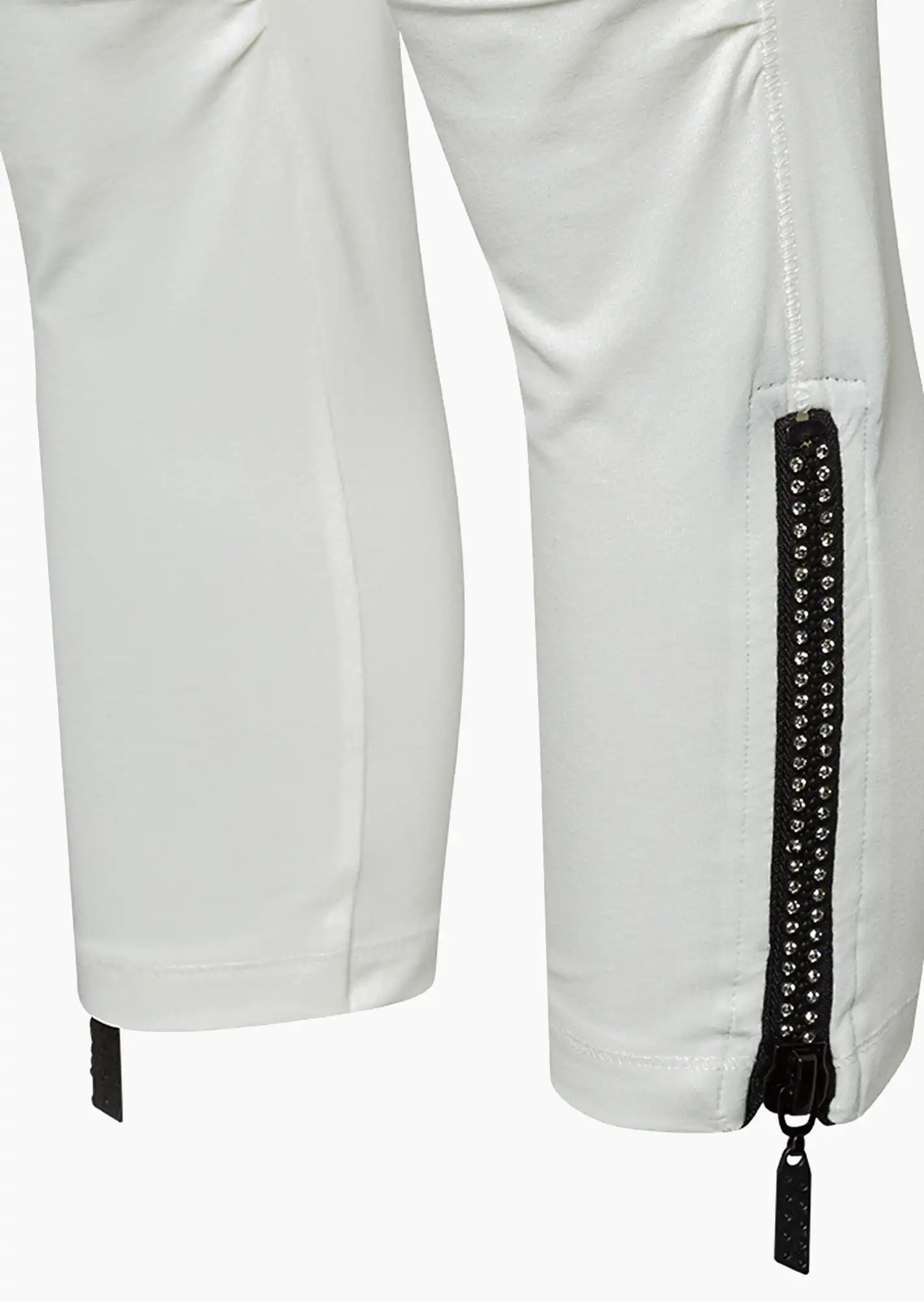 Leggings mit Reißverschluss, offwhite