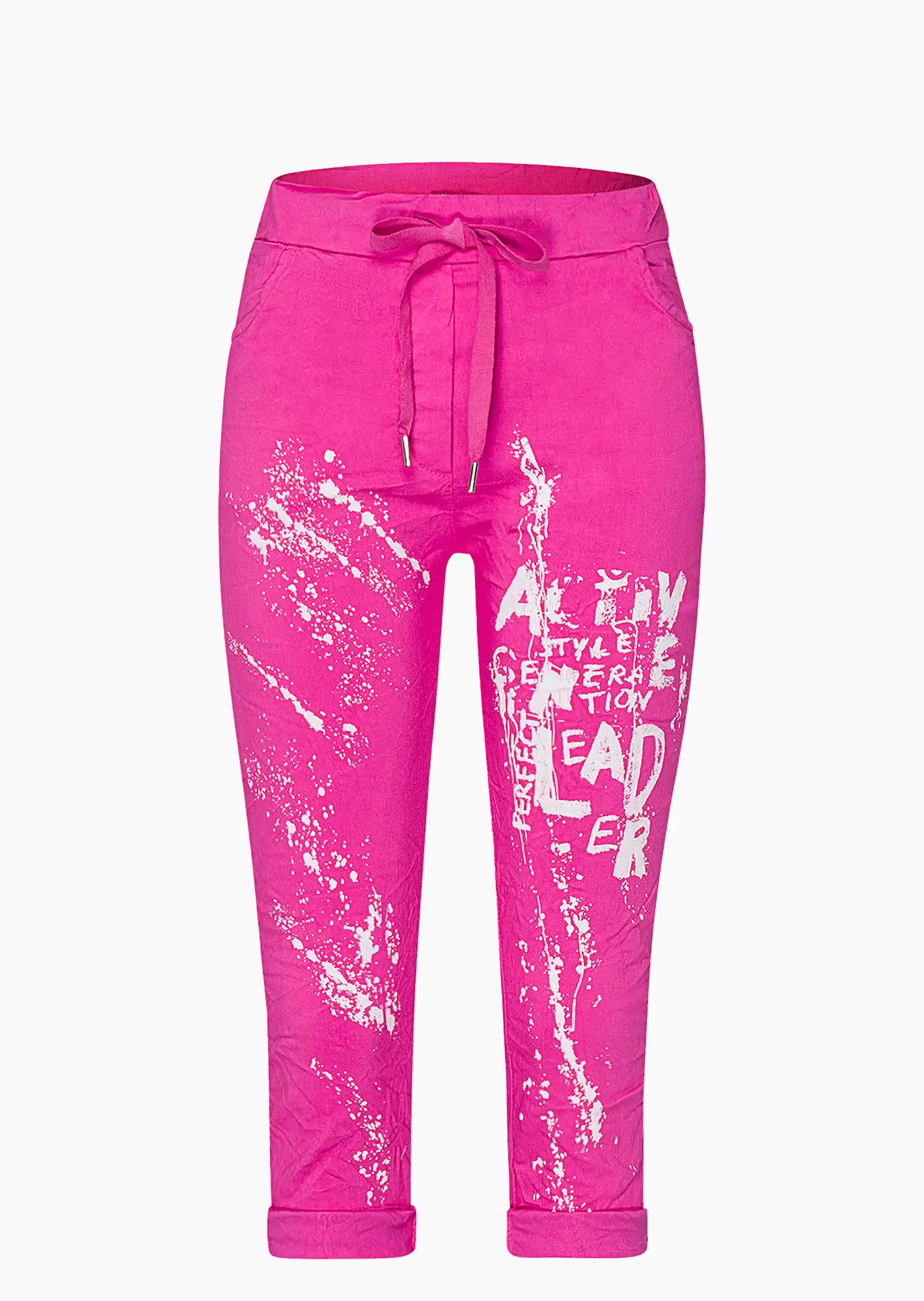 Capri-Joggpants, pink fluro