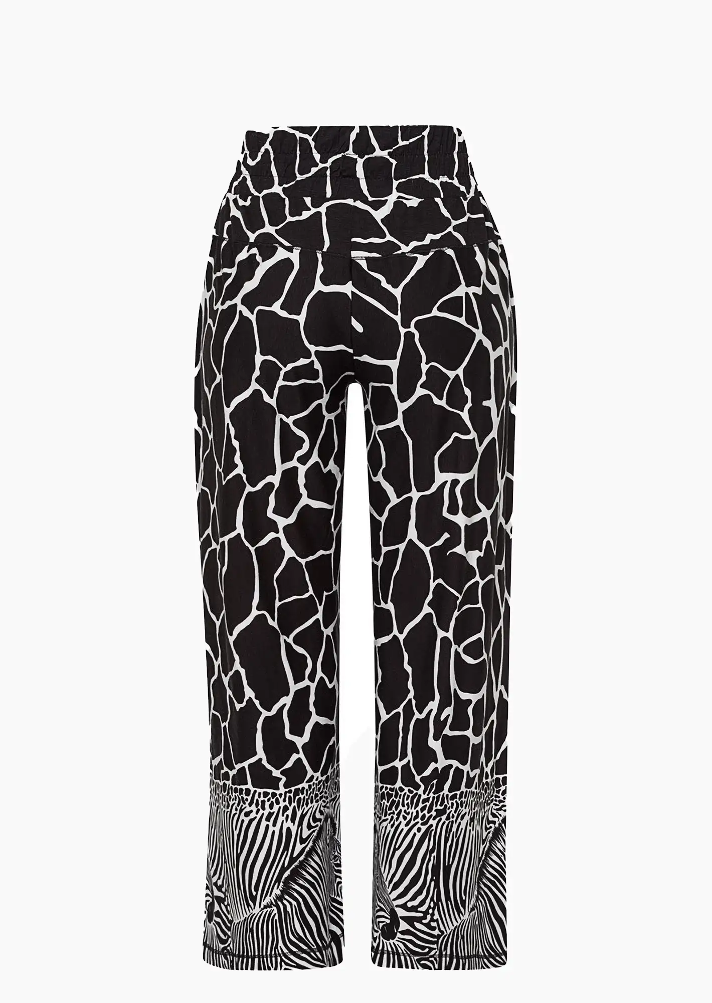 Hose 'Zebra', schwarz-weiß