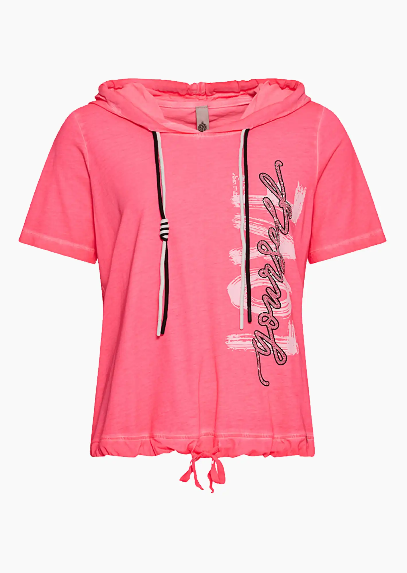 Shirt 'Love yourself', neon lobster