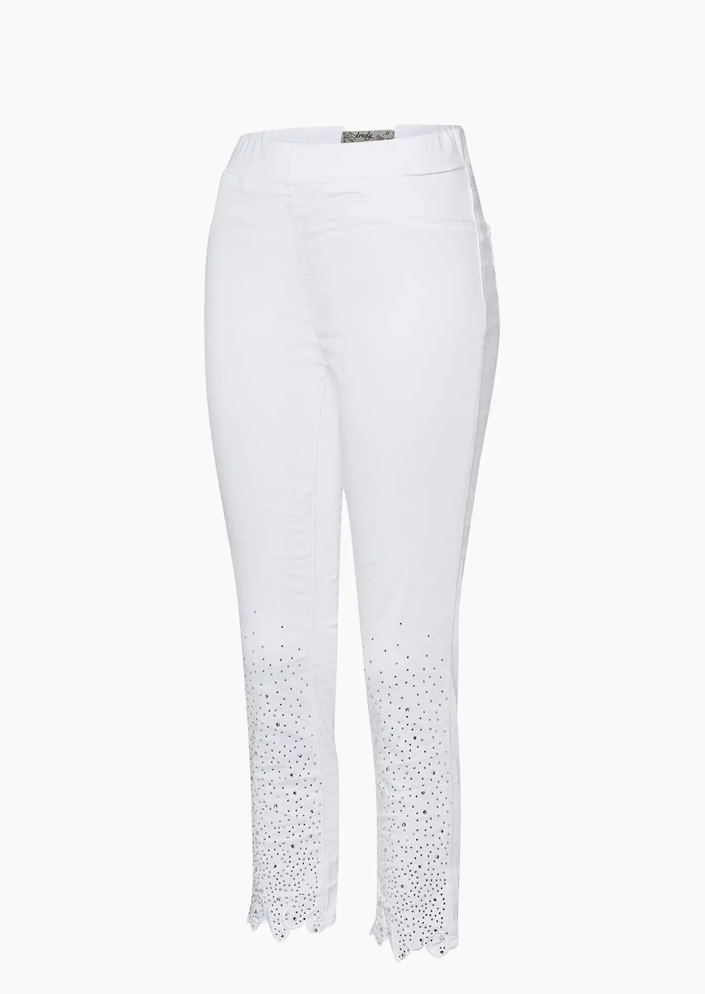 Jeggings 'Love', weiß