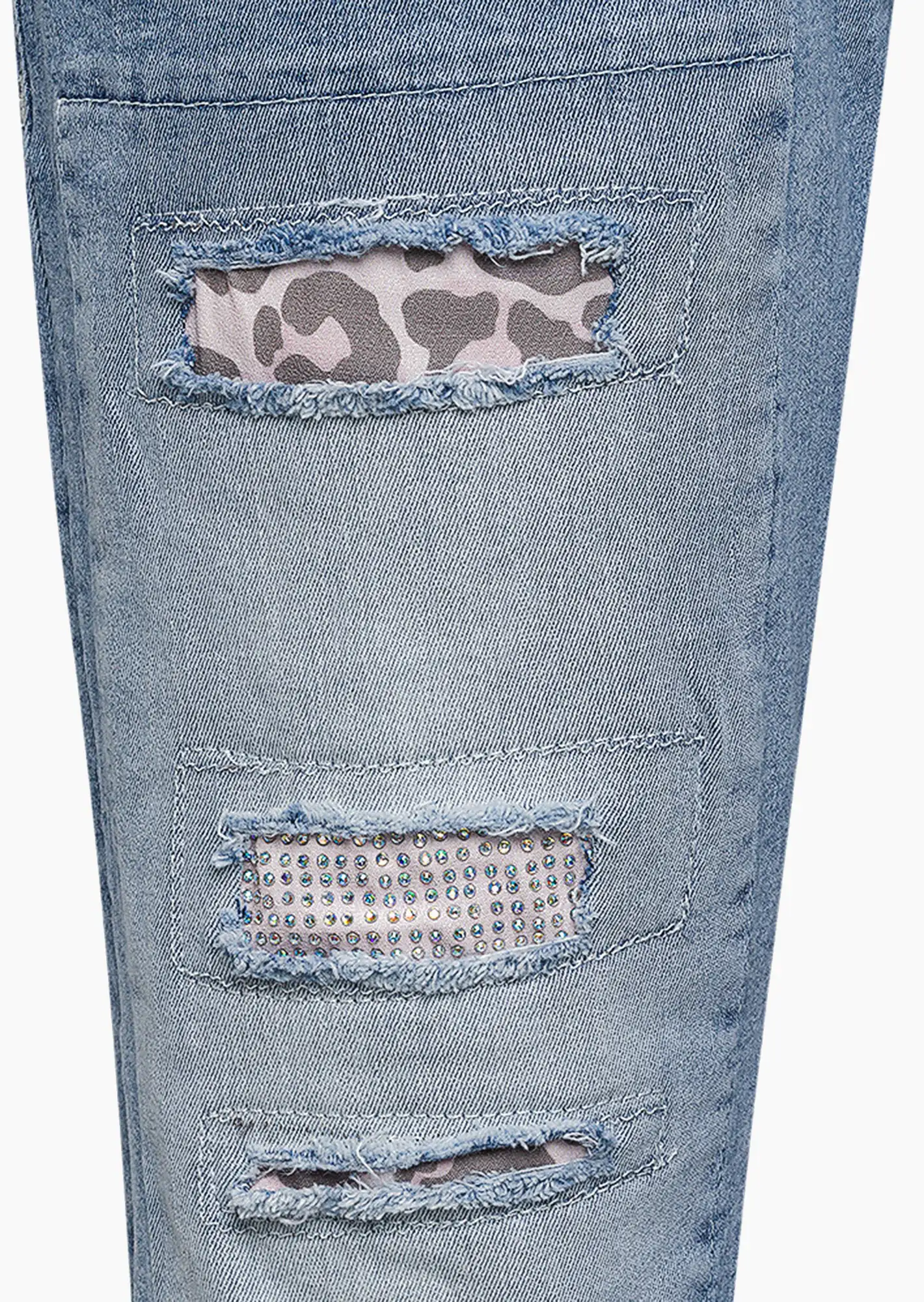 Jeans mit Highlights, blue denim