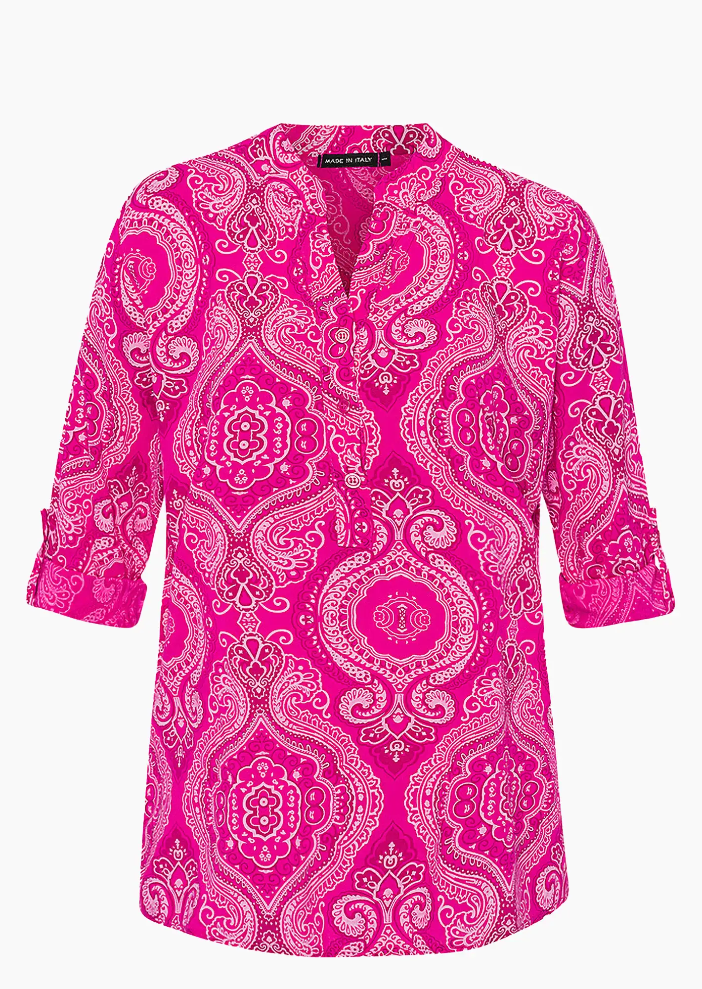 Bluse 'Ornamente', very berry