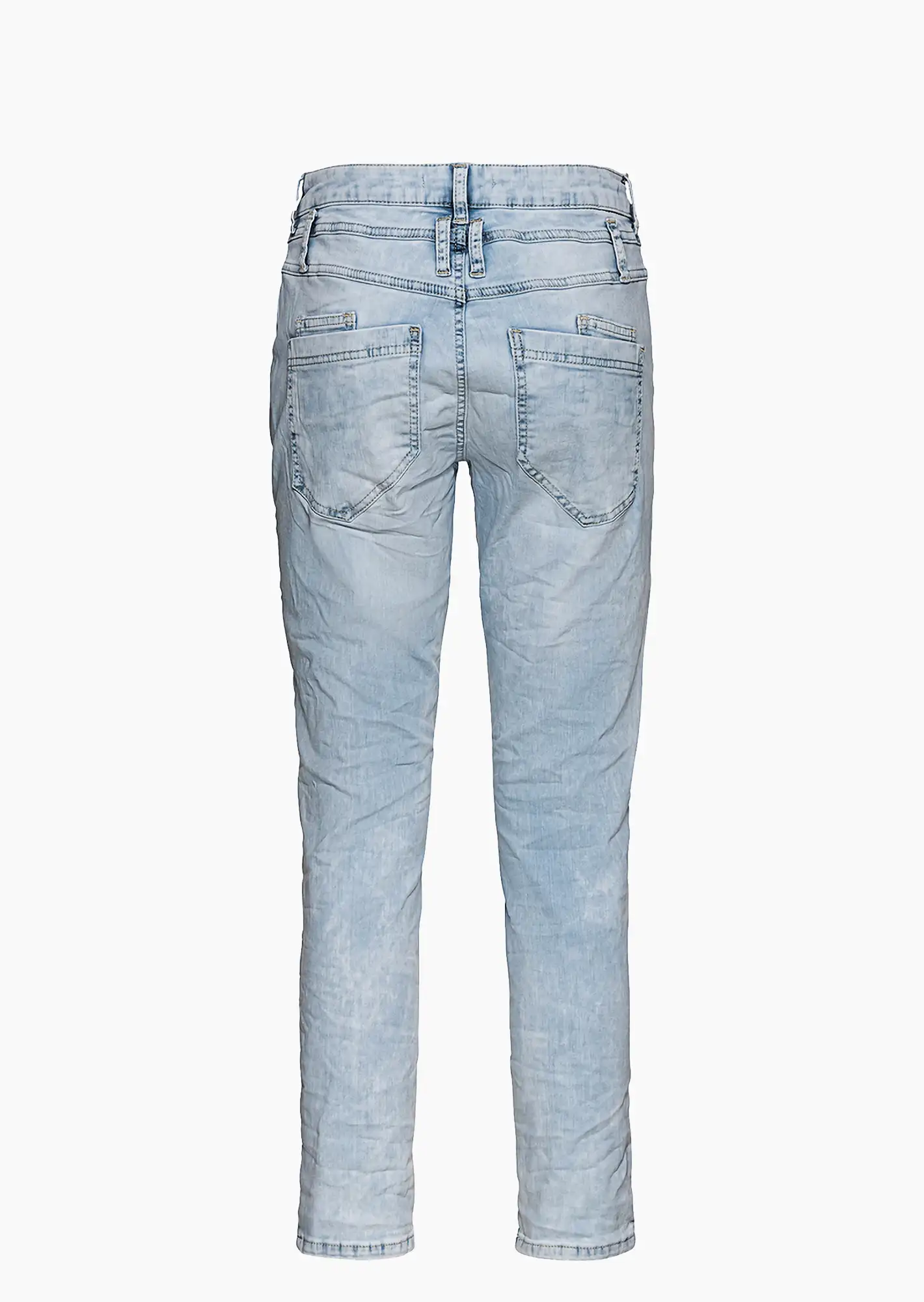 Jeans mit Patches, bleached denim