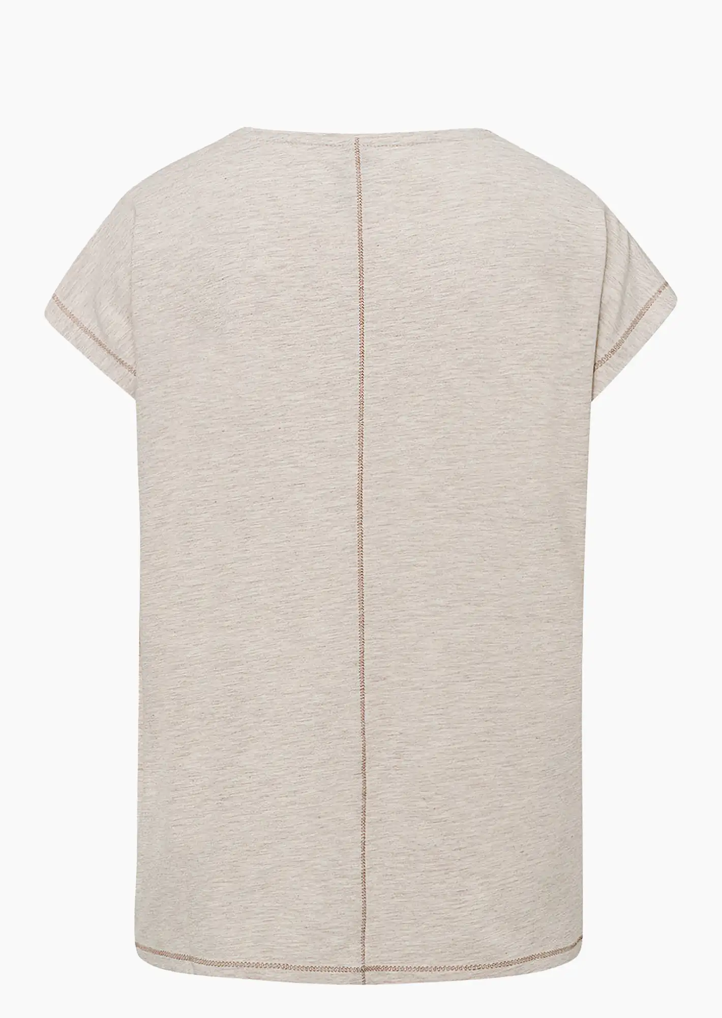 Shirt 'Alive', sand-melange