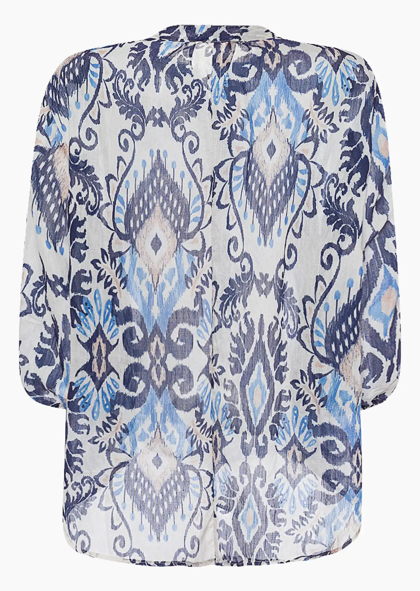 Bluse 'Blume', blau