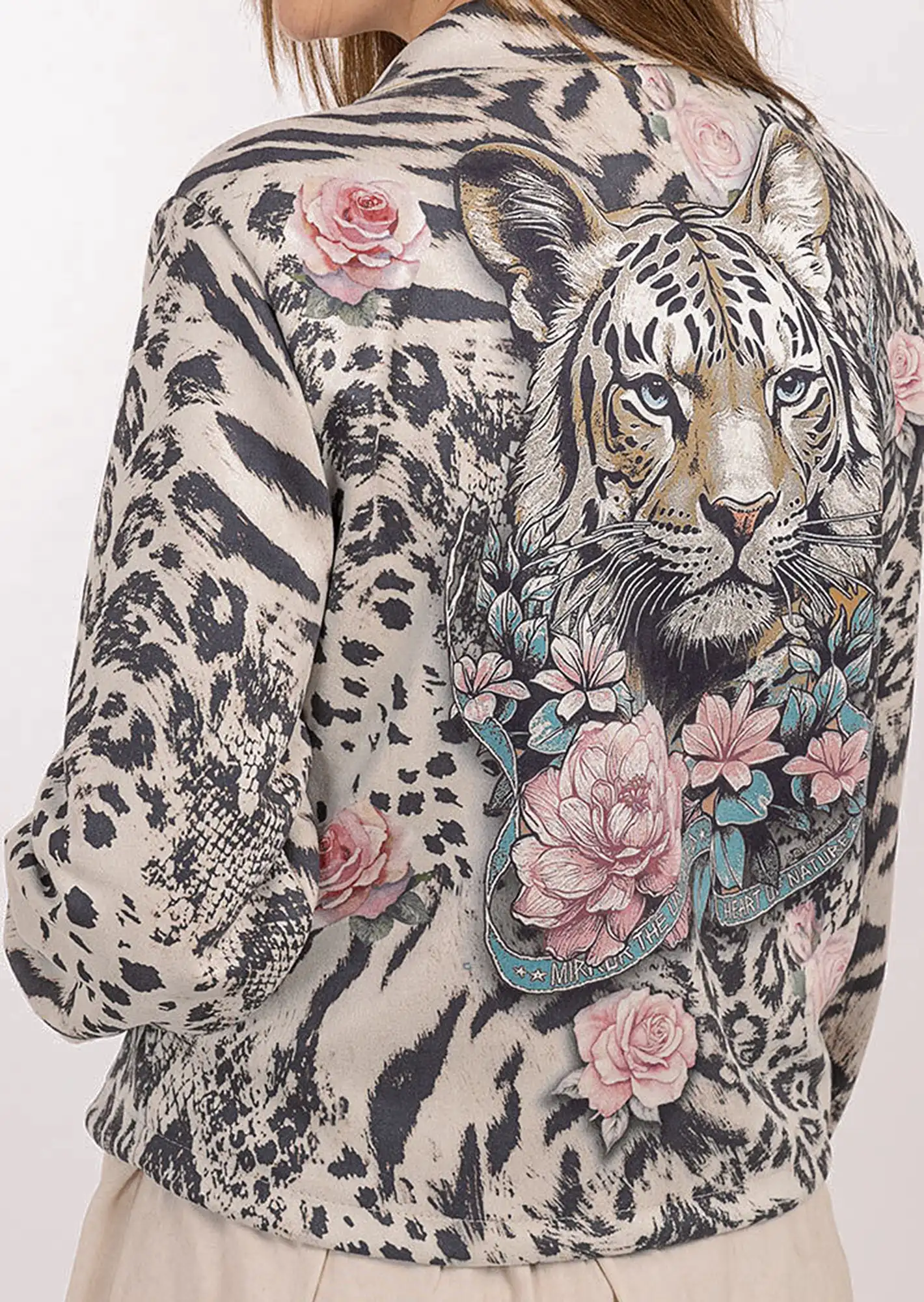 Suede-Jacke 'Tiger', cappuccino