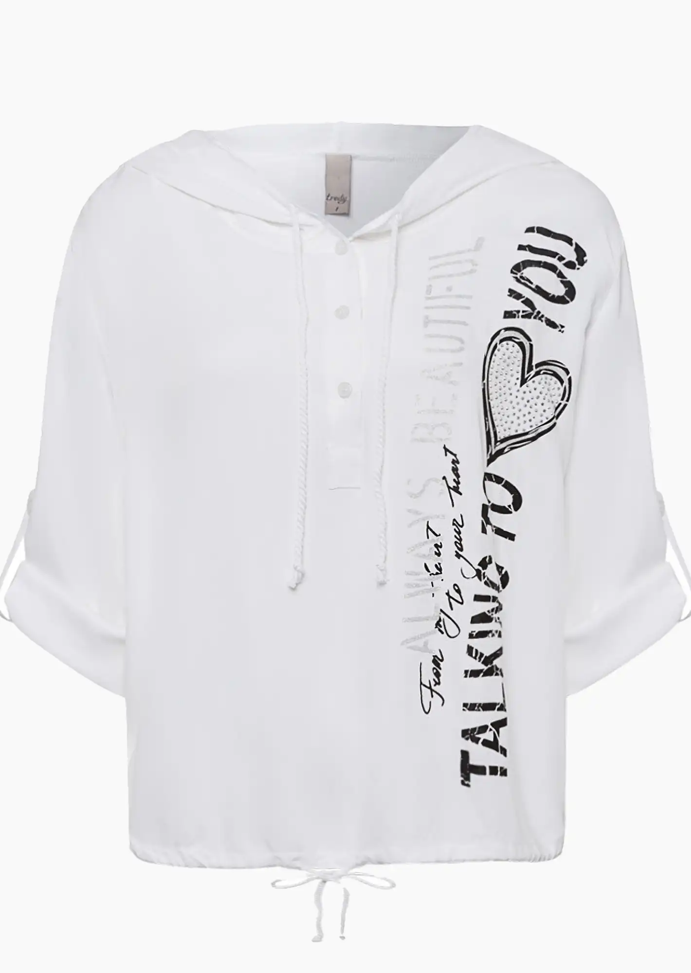 Bluse 'Talking', offwhite