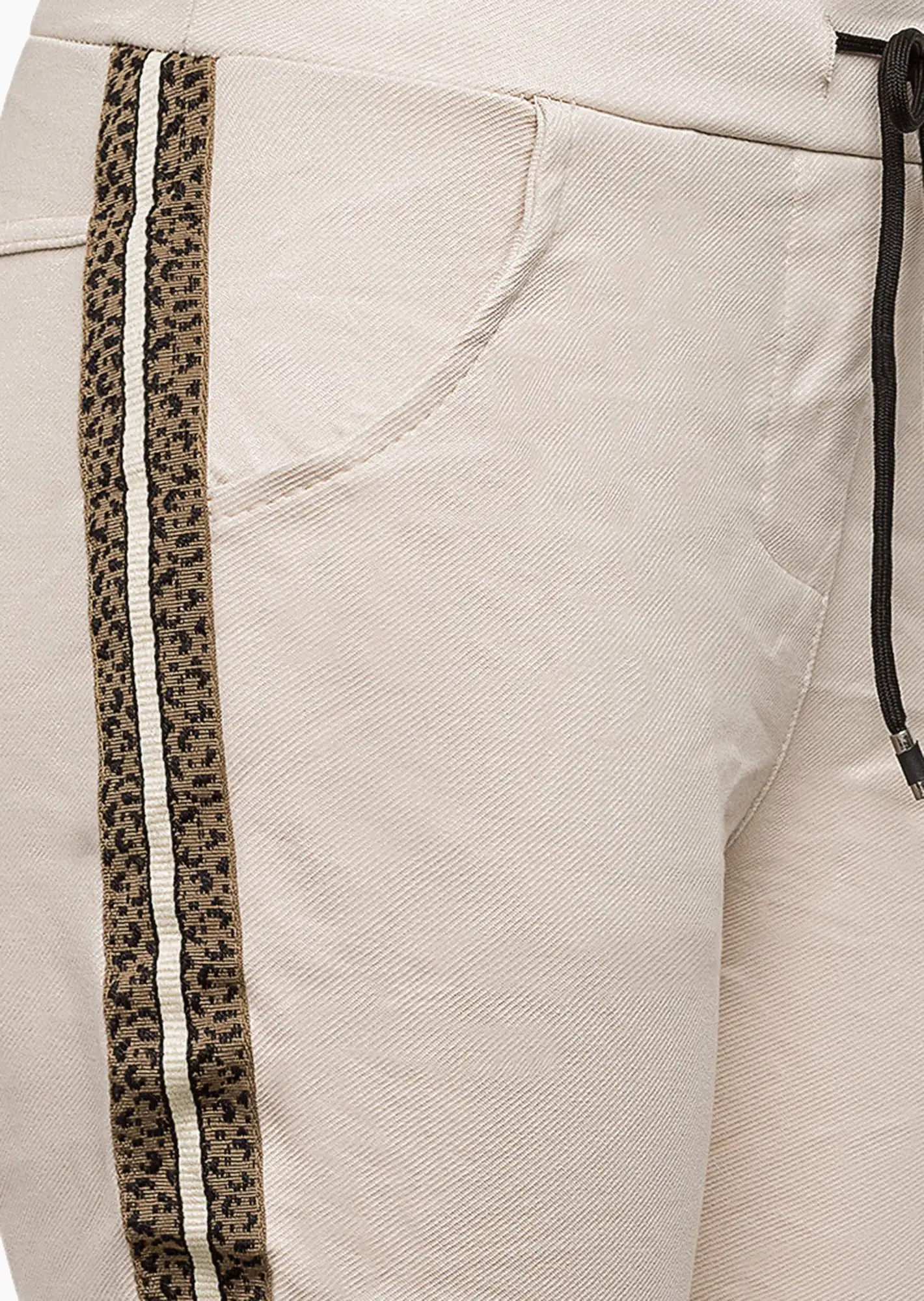 Joggpants mit Galonstreifen, crema