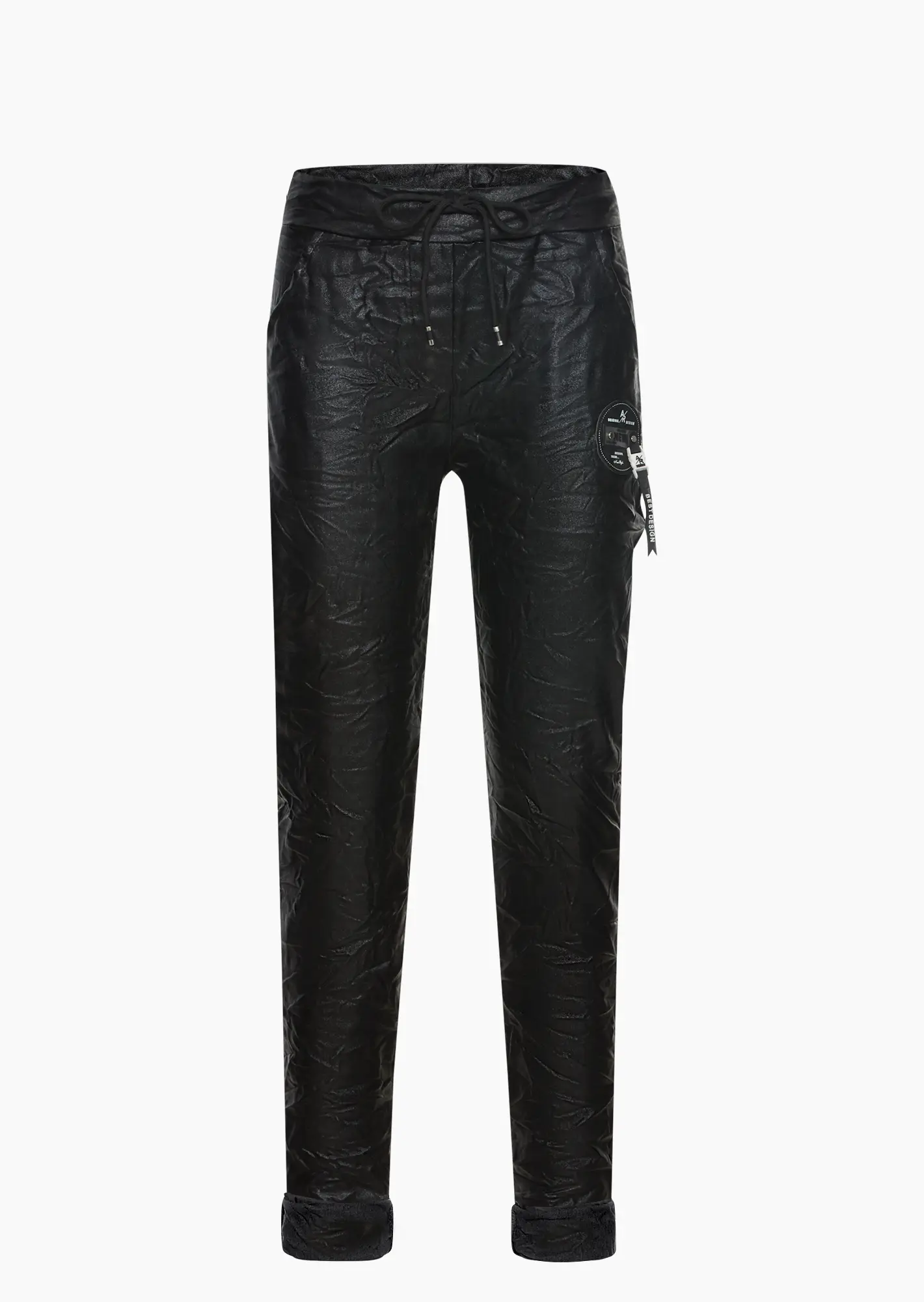 Joggpants mit Patch, schwarz