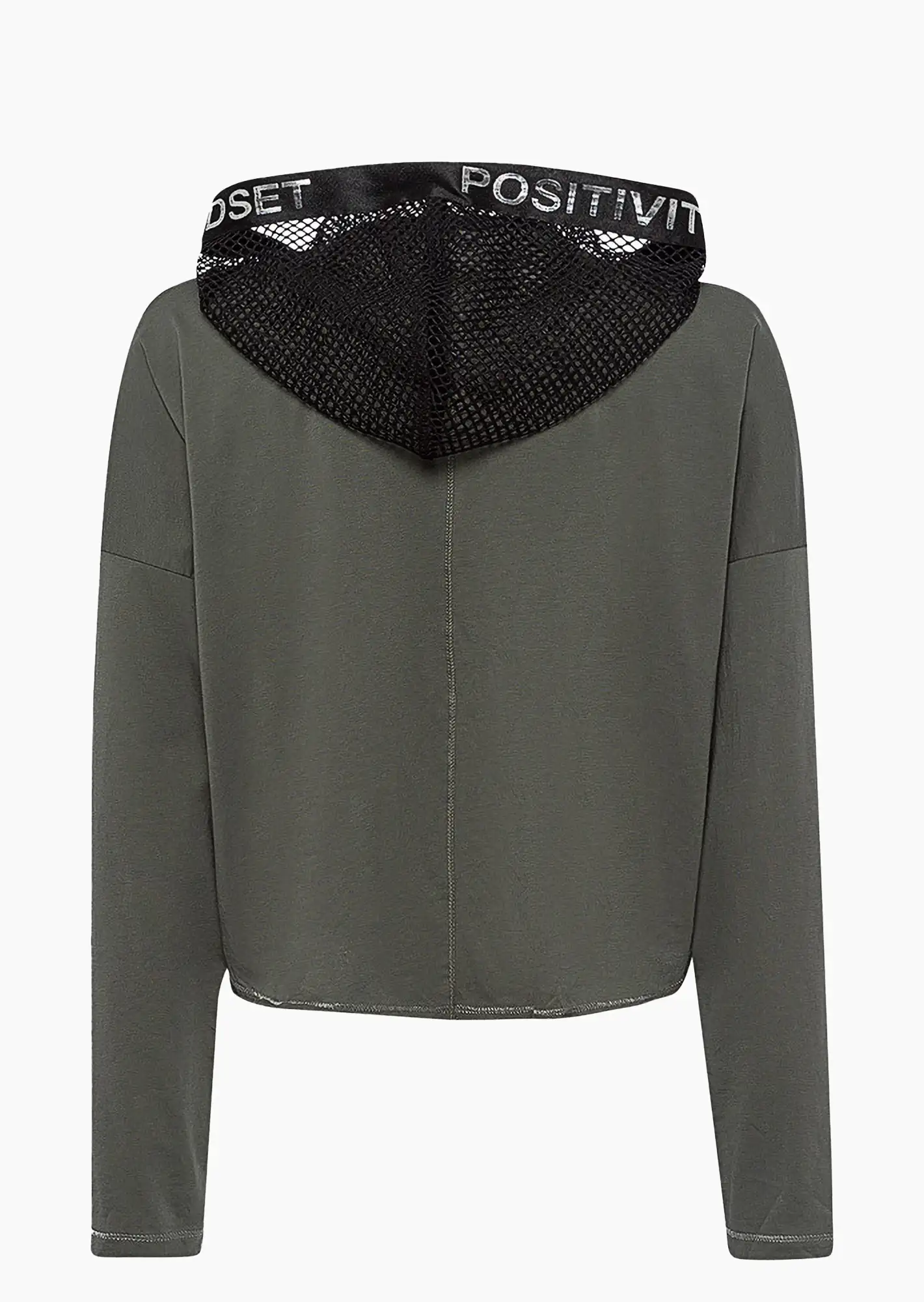 Shirtjacke 'Cropped', oliv