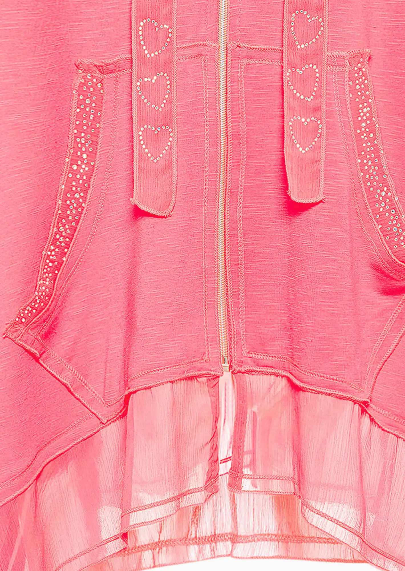 Shirtjacke 'Heart', neon lobster