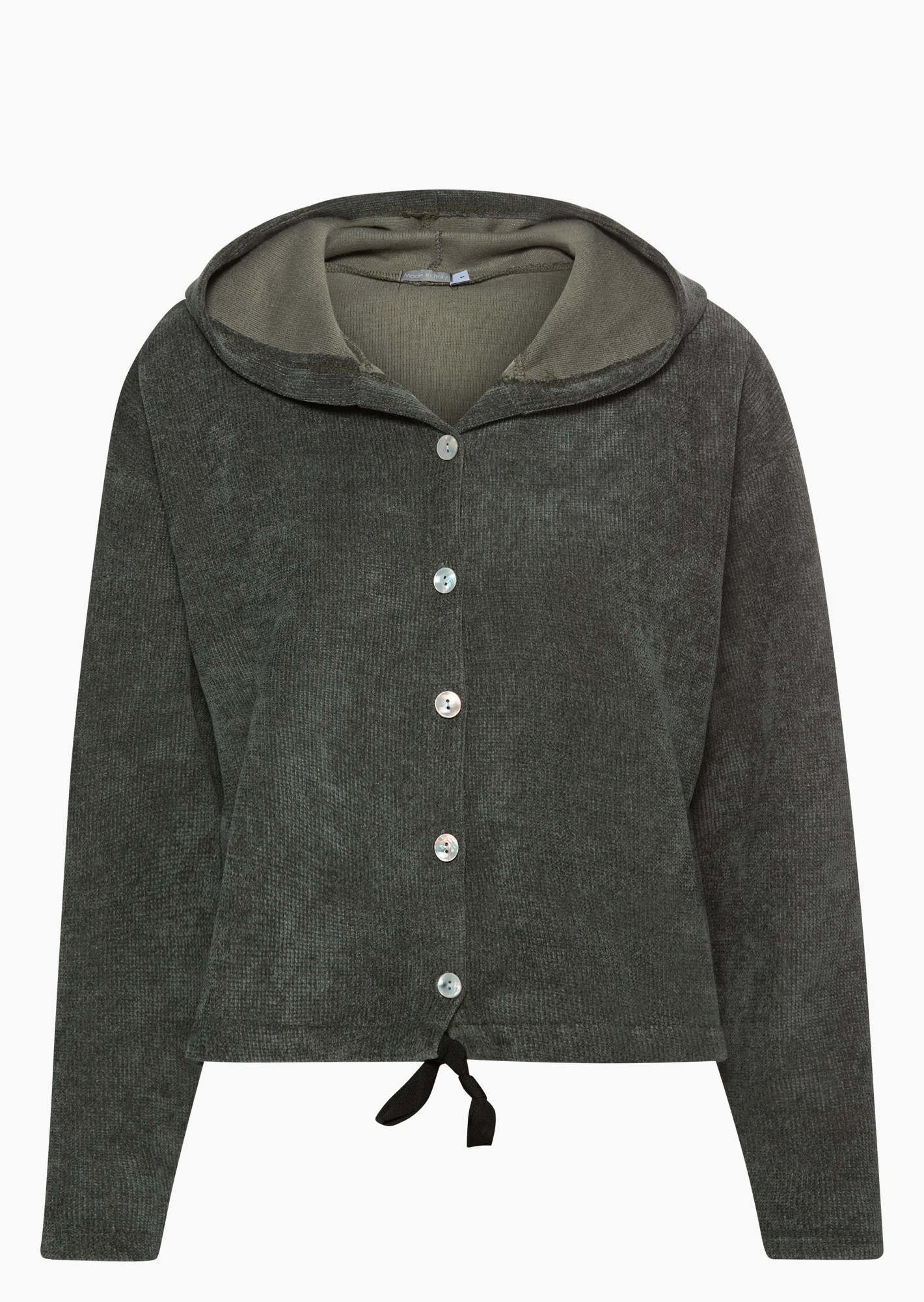 Jacke in Cord-Optik, oliv