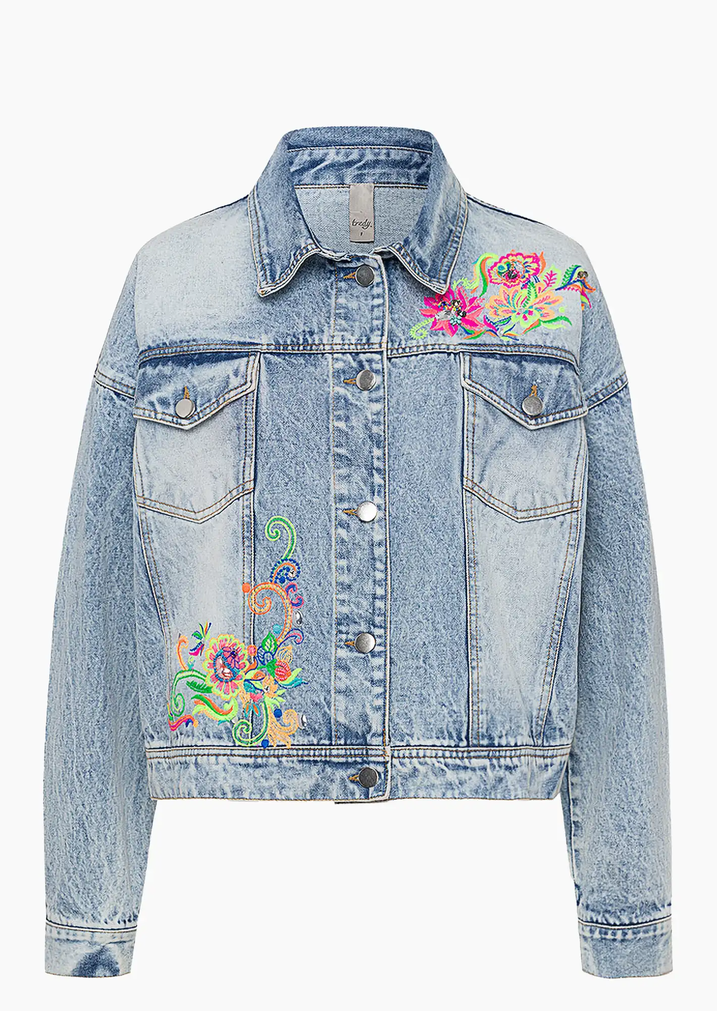 Jeansjacke 'Colorful', light blue denim