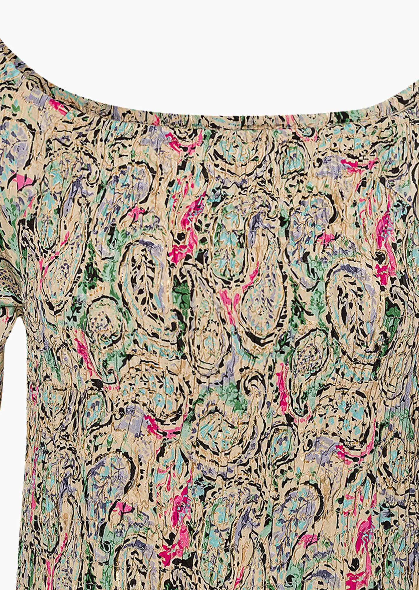 Bluse mit Volant, salbei