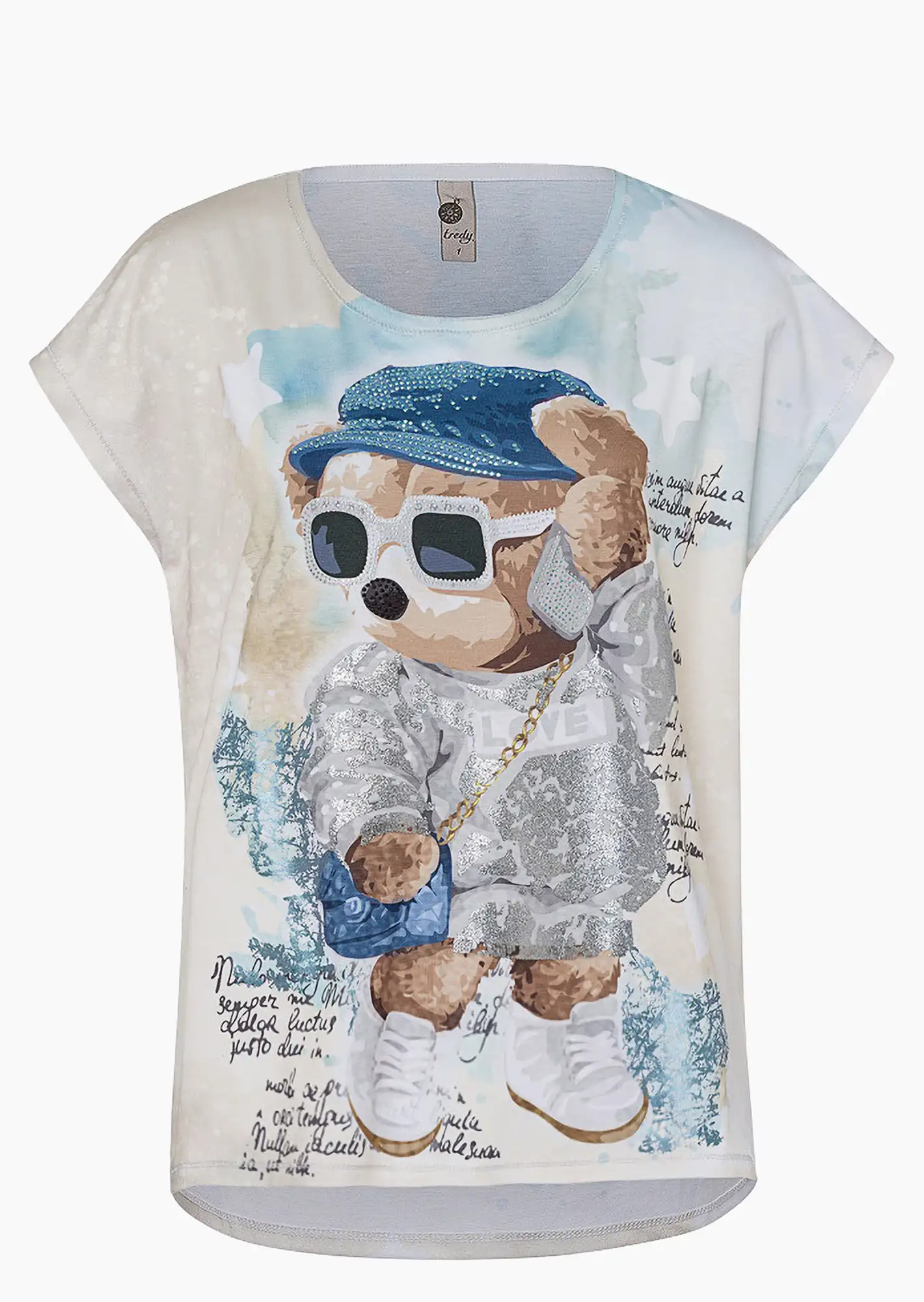 Shirt 'Talking Bear', sand