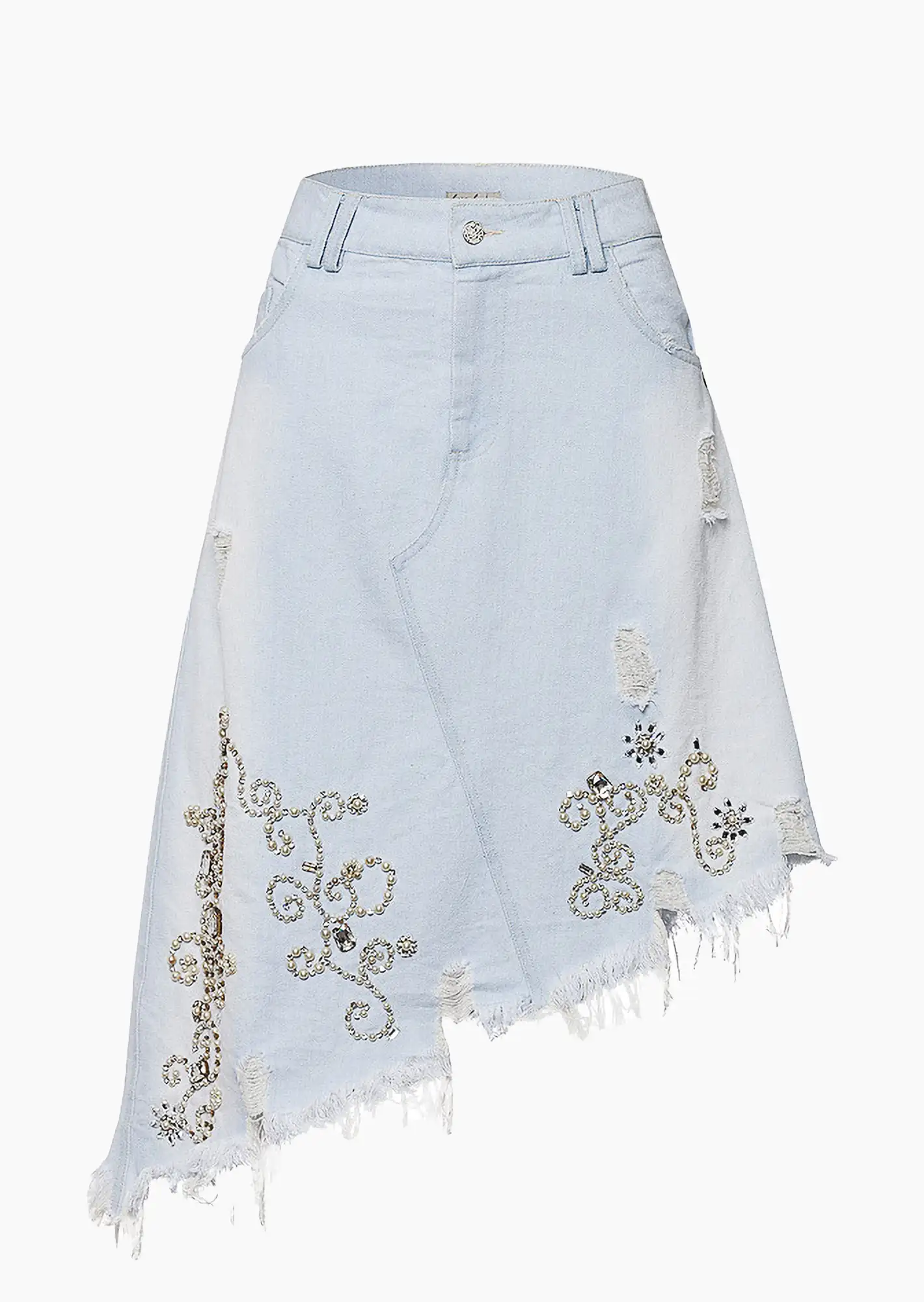 Jeansrock, light blue denim