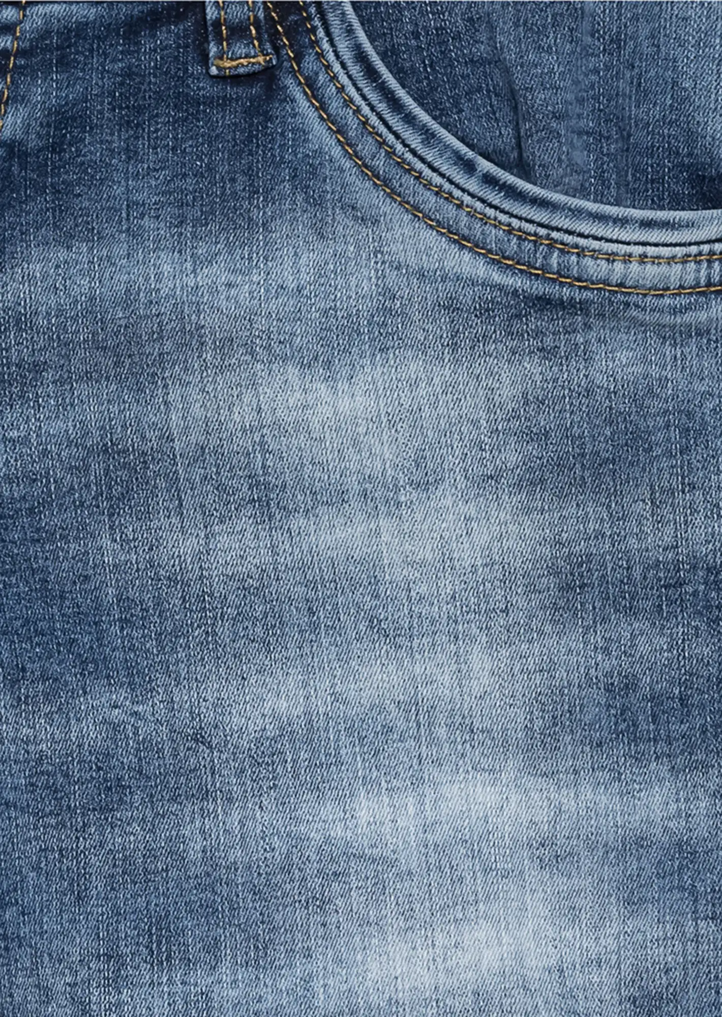 Jeans in verwaschener Optik, blue denim