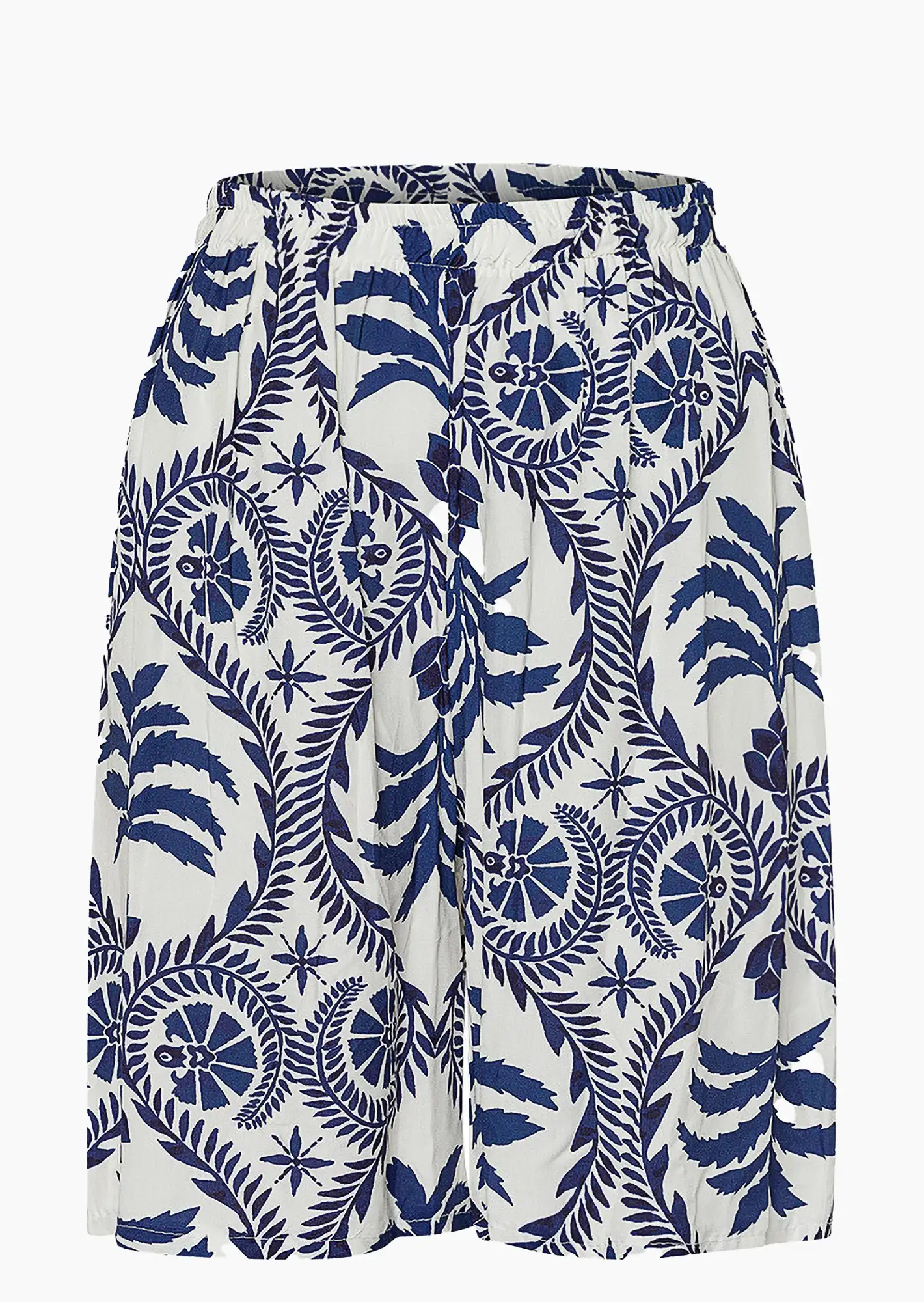 Shorts im Alloverprint, navy-weiß