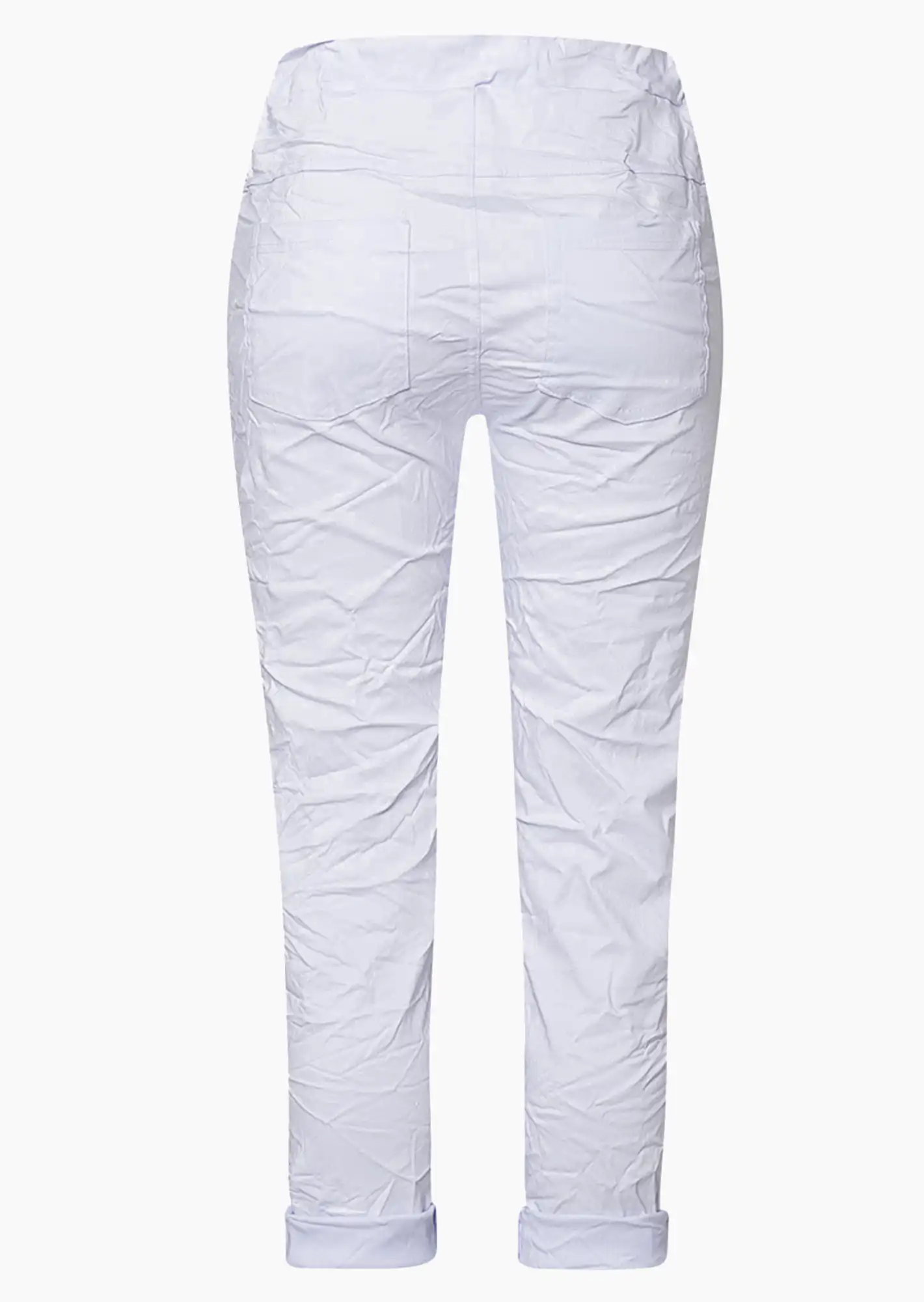 Joggpants mit Patches, weiß