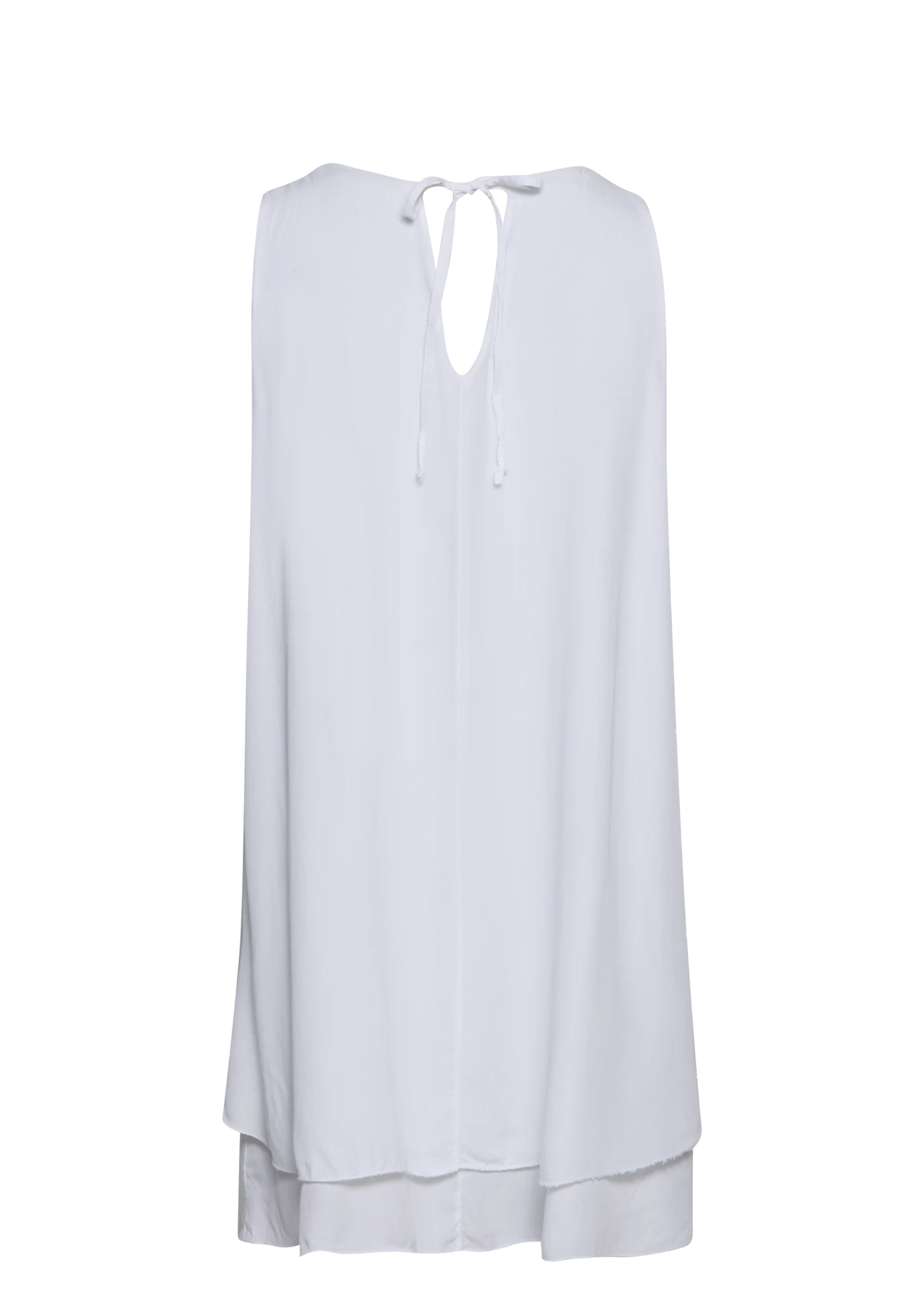 Top im Layering-Look, weiß