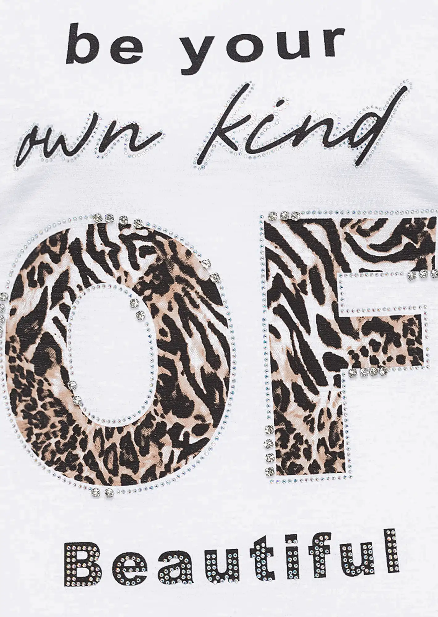 Shirt 'Beautiful', weiß