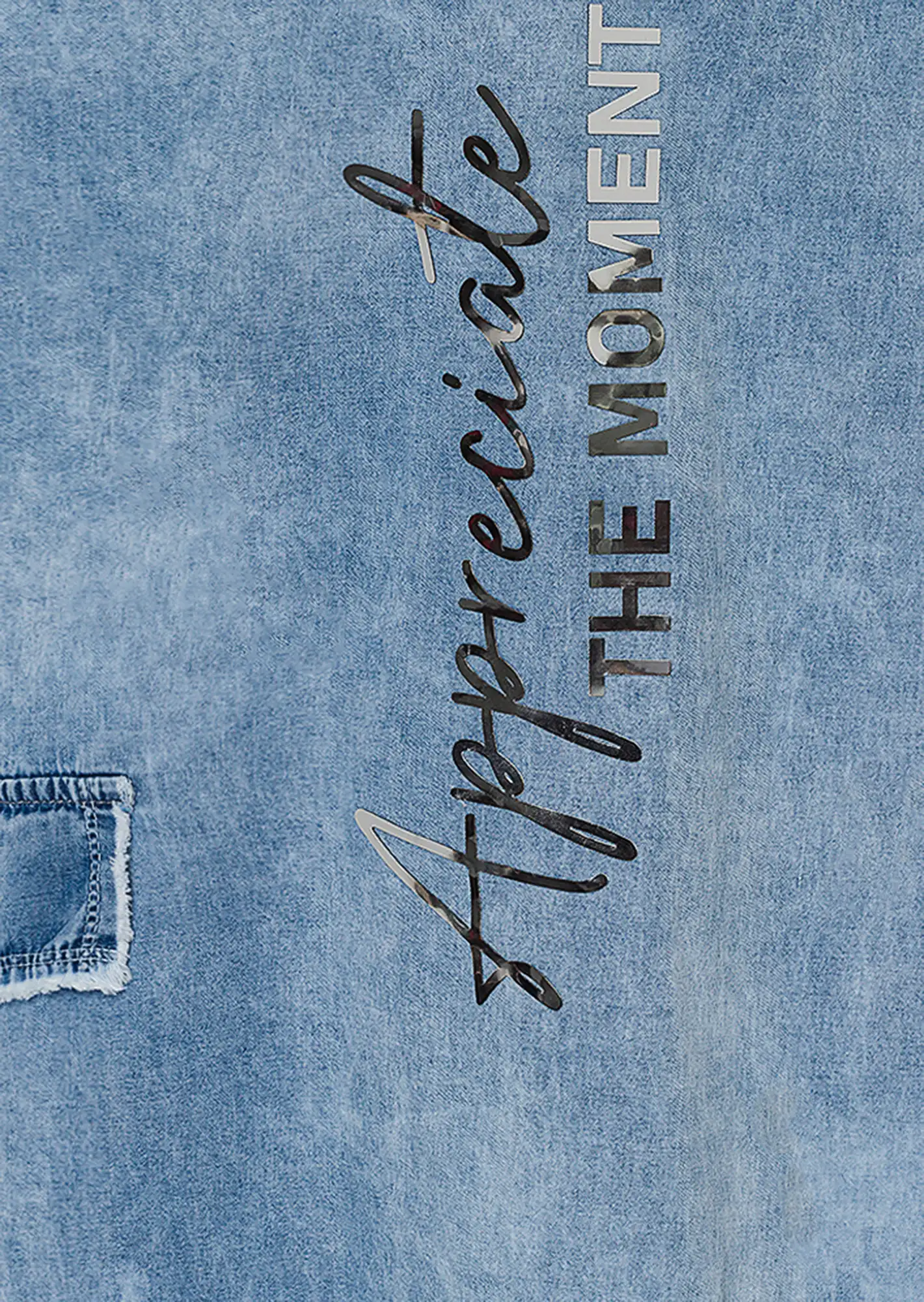 Denim-Kleid 'Moment', bleached denim