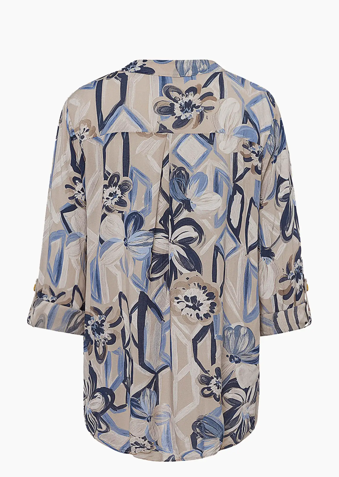 Bluse mit Pailletten, crema
