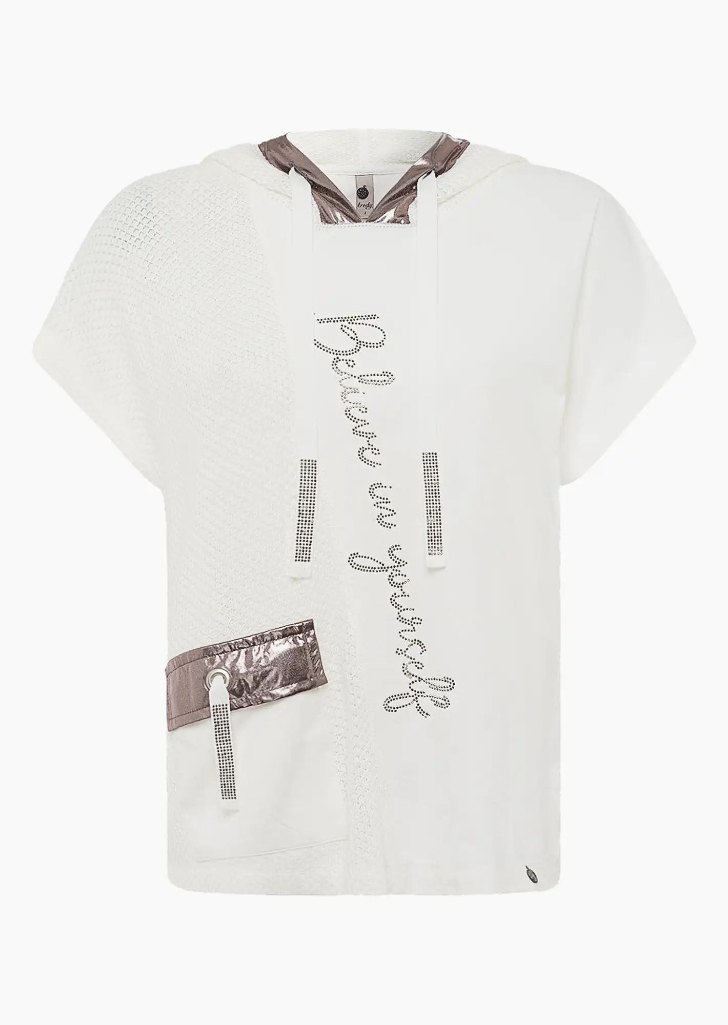 Shirt Häkel-Optik, offwhite