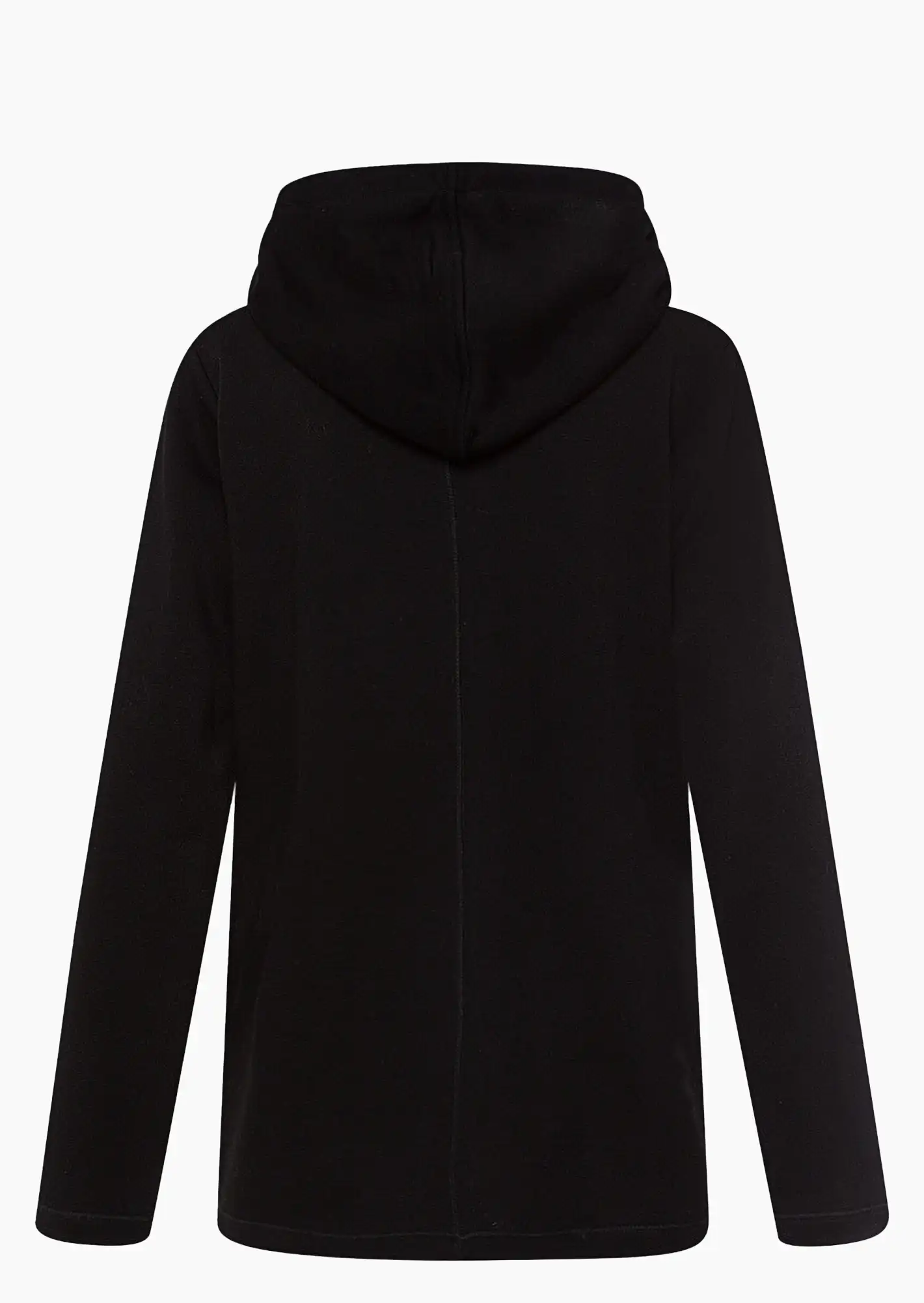 Sweatjacke mit Lettering, schwarz