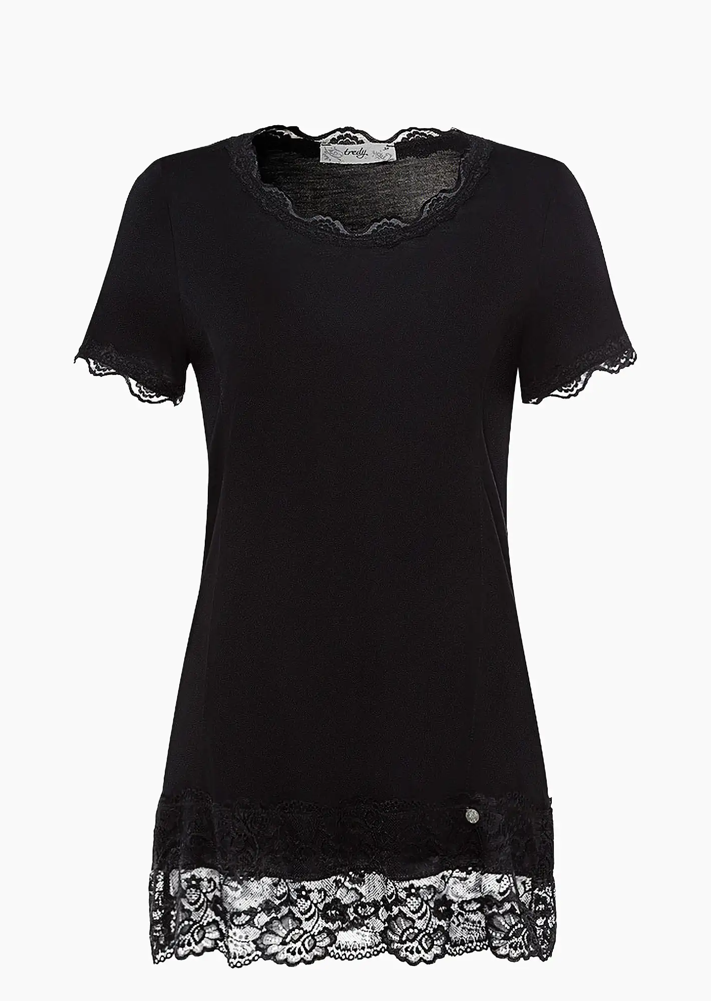 Basic Shirt ANNA, schwarz