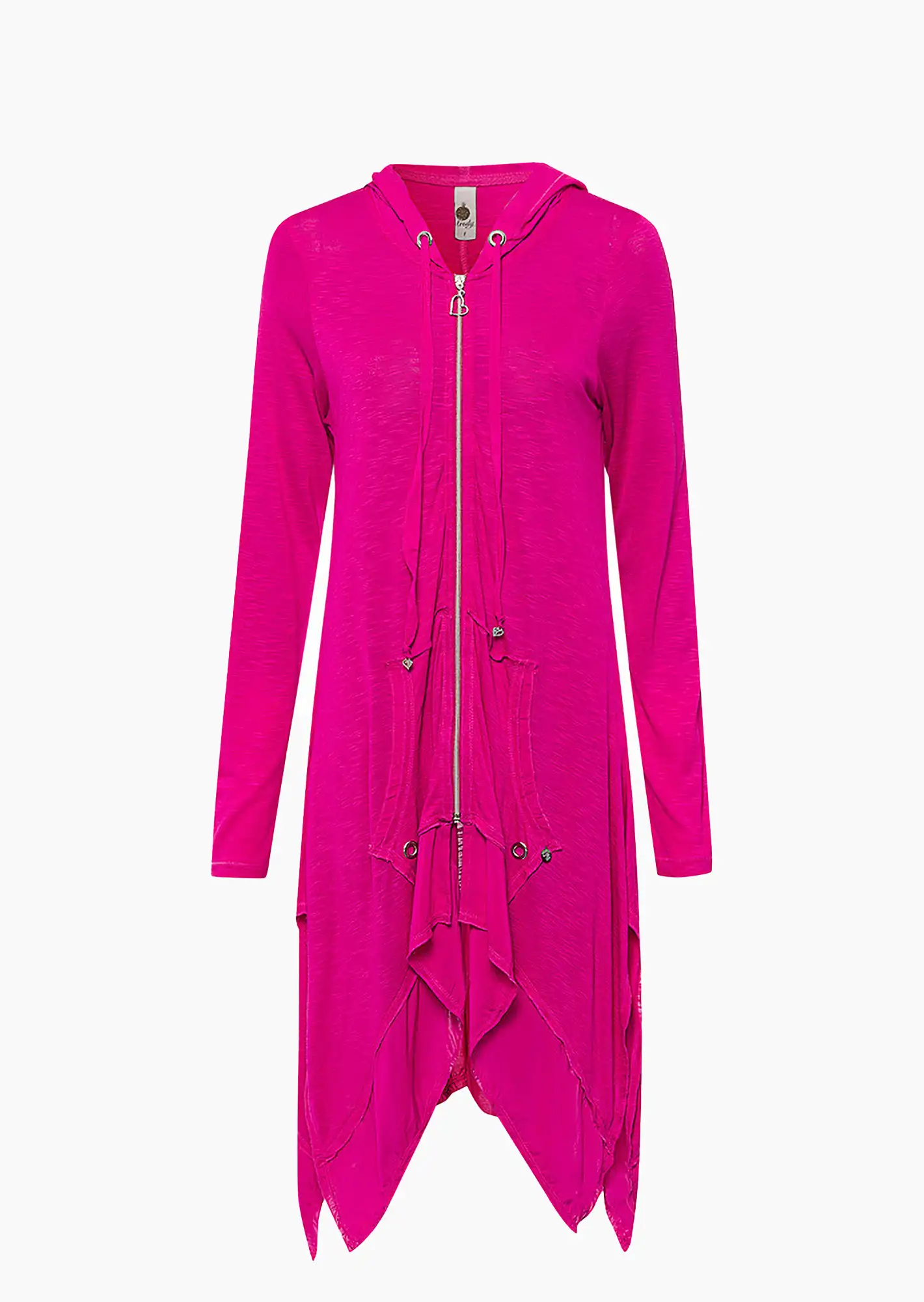 Shirtjacke 'Heart', very berry
