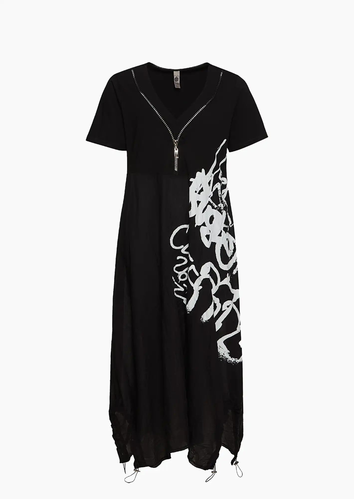 Maxikleid, schwarz