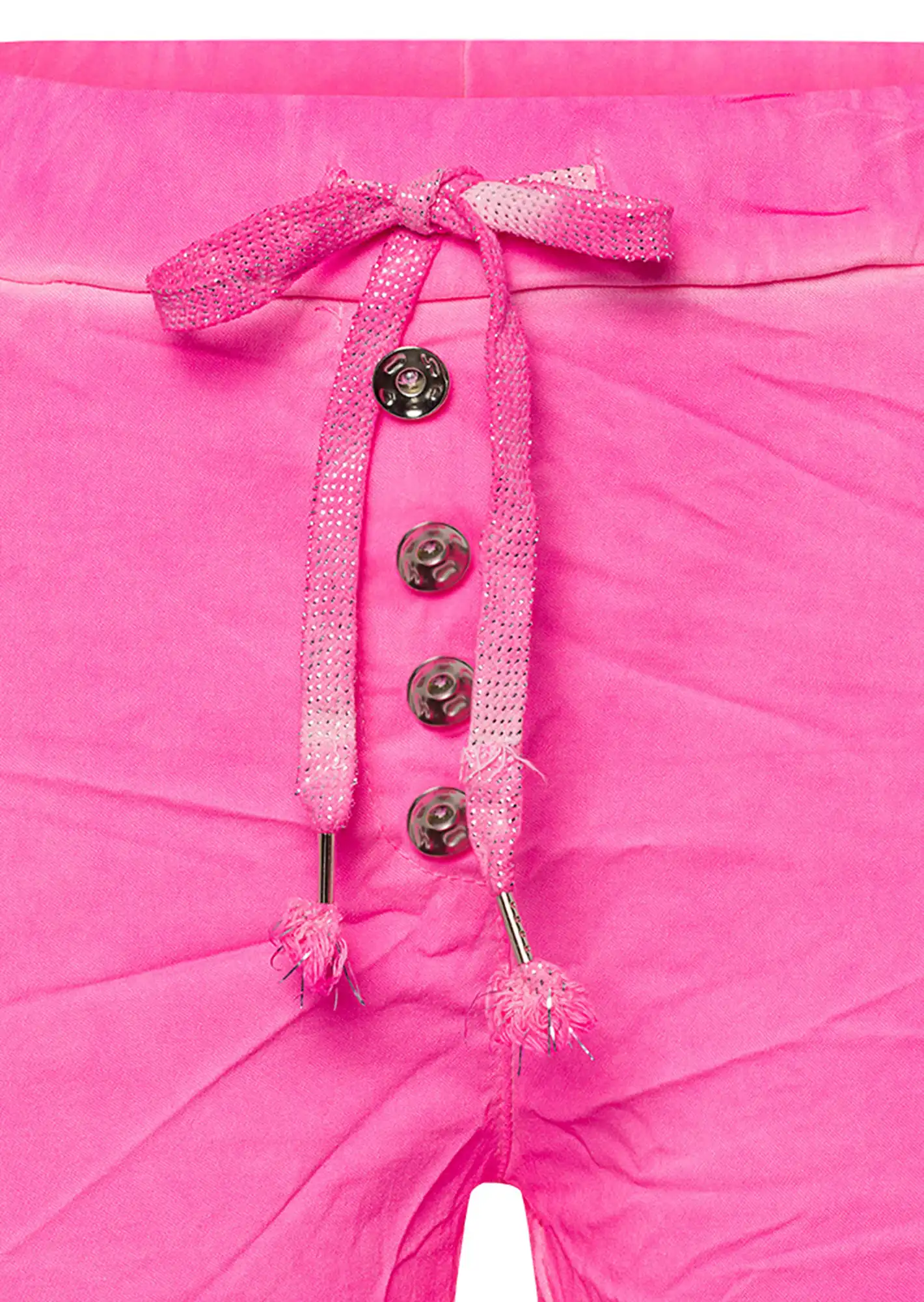 Joggpants mit Knopfleiste, neonpink