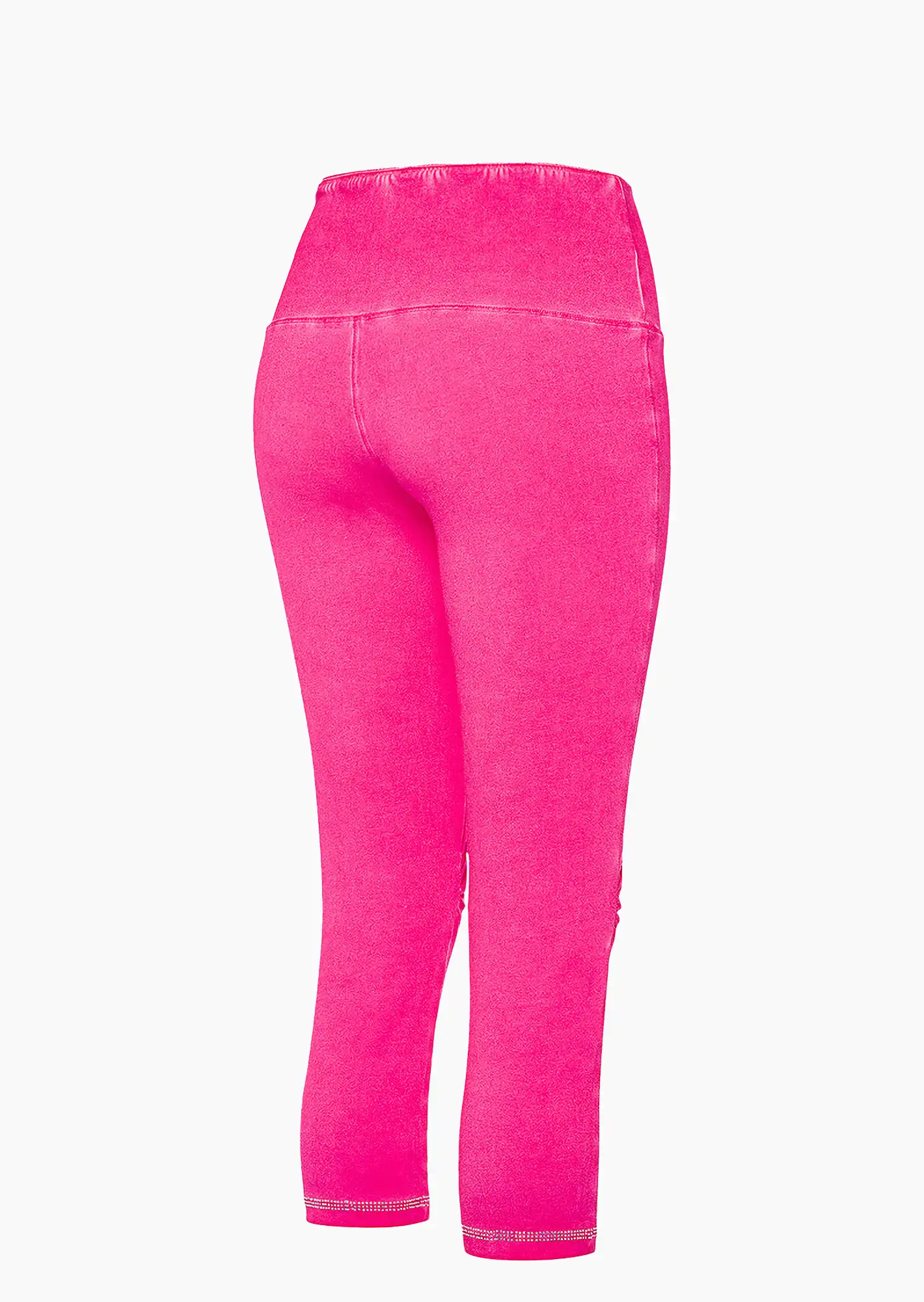 Capri-Leggings mit Ziersteinen, very berry