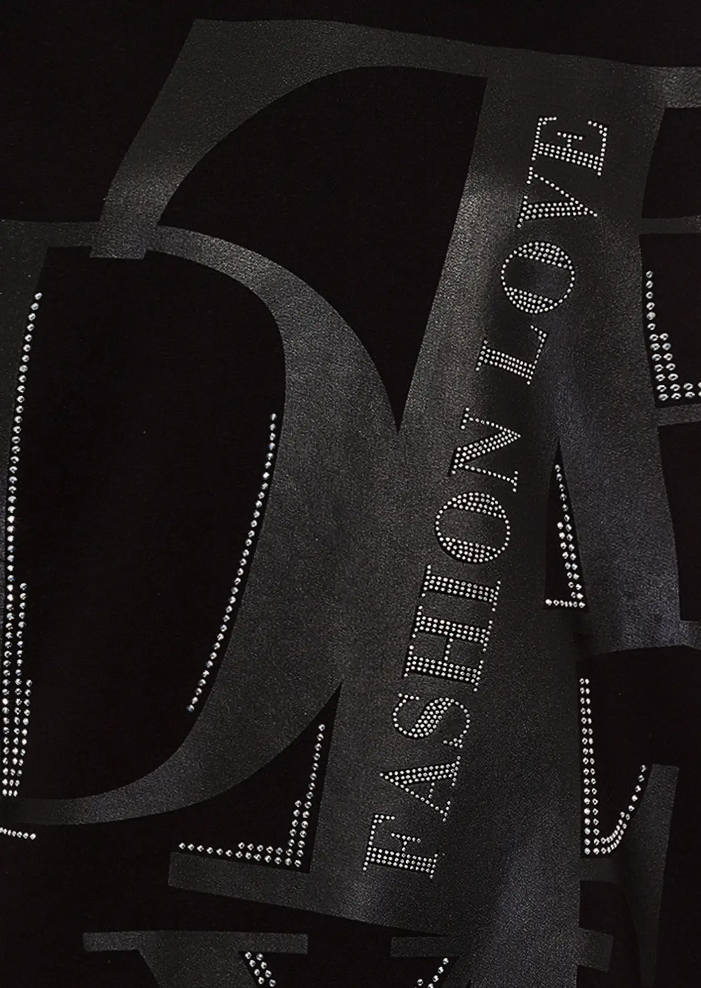 Sweatpullover 'Fashion love', schwarz