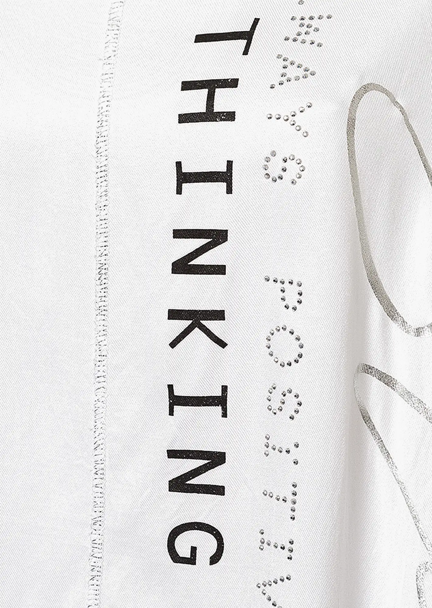 Bluse 'Positive', weiß
