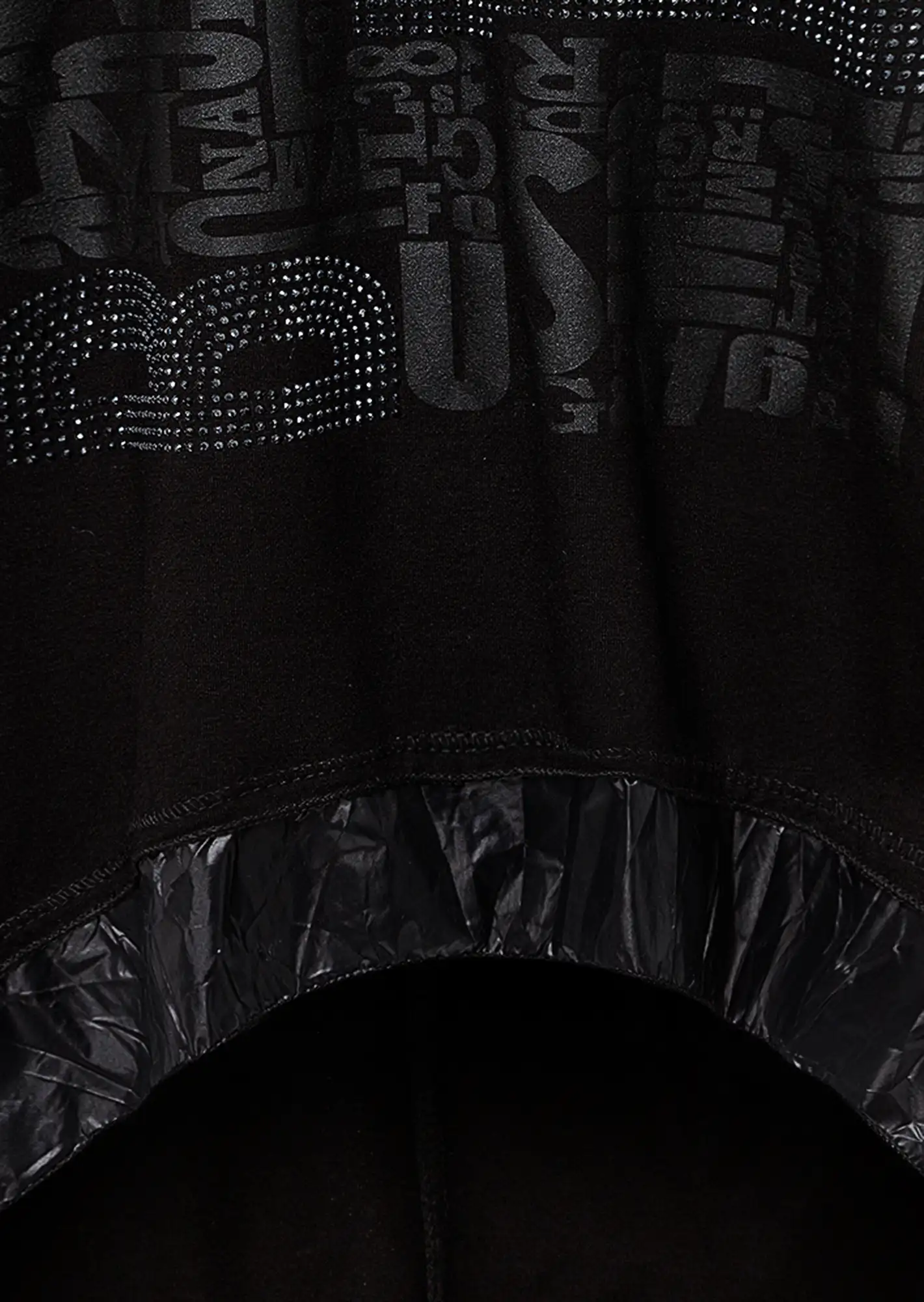 Langarmshirt mit Print, schwarz
